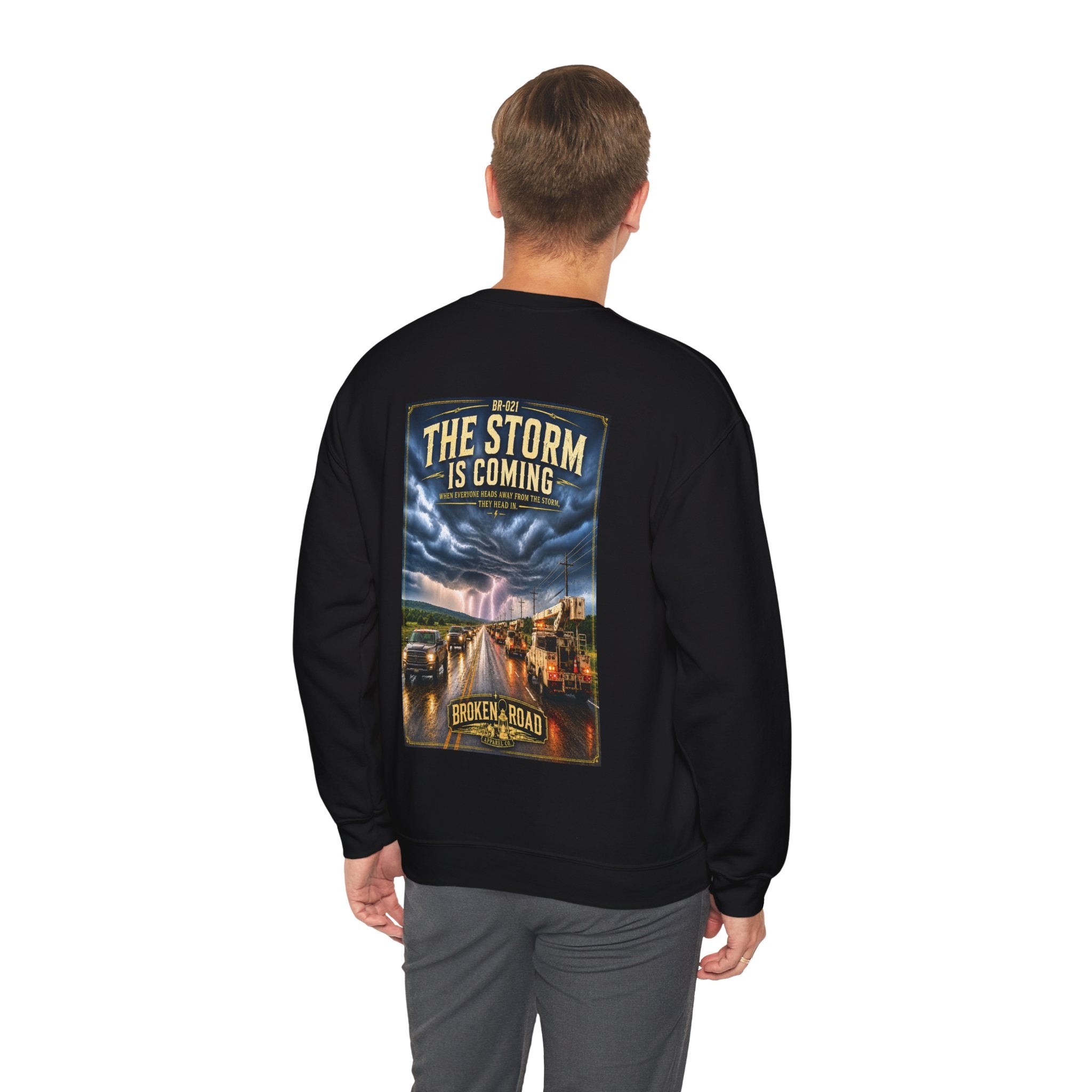 The Storm Is Coming™ | Heavy Blend Crewneck Sweatshirt | Broken Road Apparel Co.