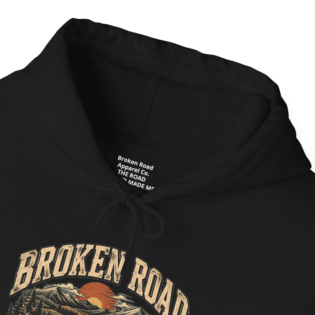 The Road Behind Made Me™ | Heavy Blend Hoodie | Broken Road Apparel Co.