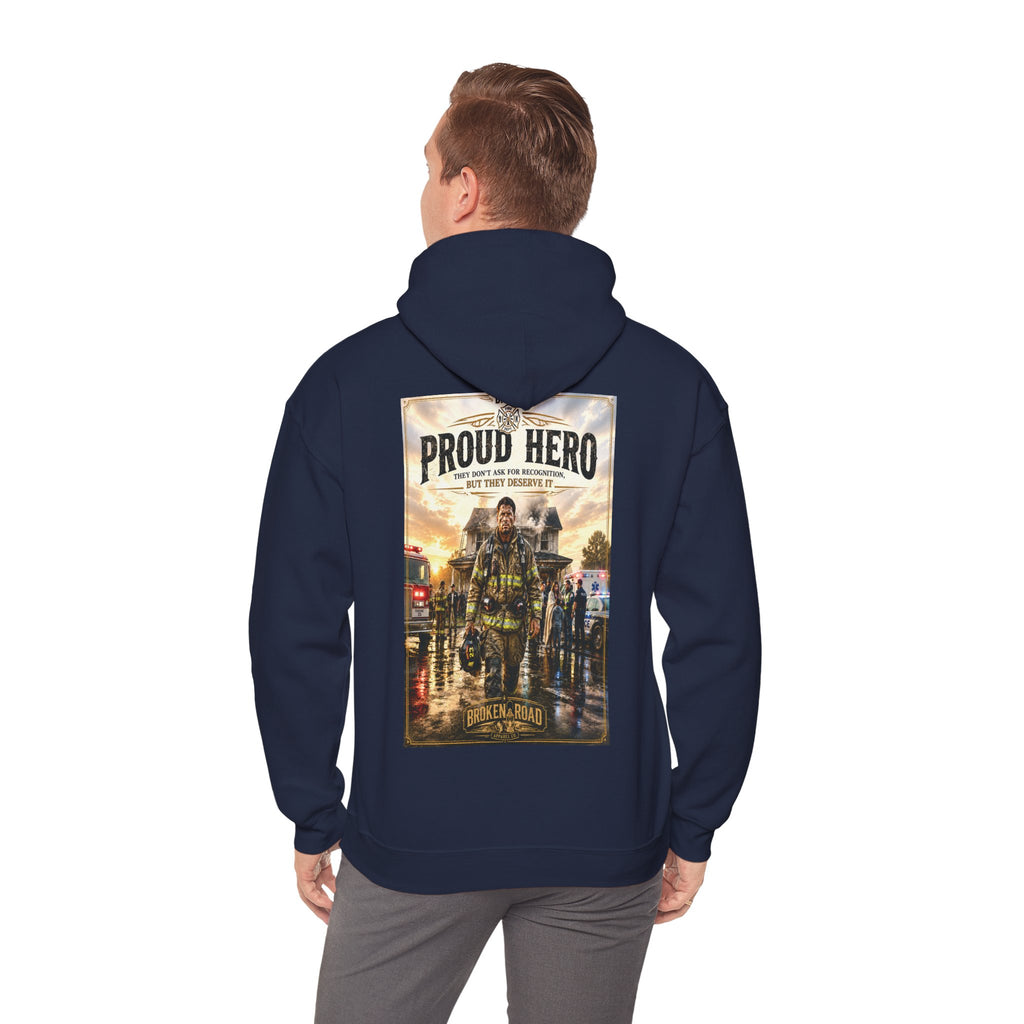Proud Hero™ | Heavy Blend Hoodie | Broken Road Apparel Co.