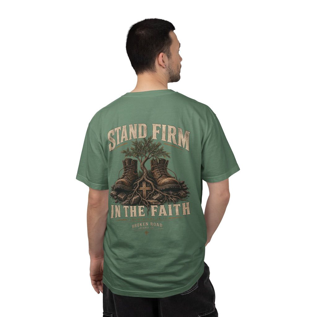Stand Firm™ - The Narrow Road Collection | Premium Garment-Dyed T-Shirt | Broken Road Apparel Co.