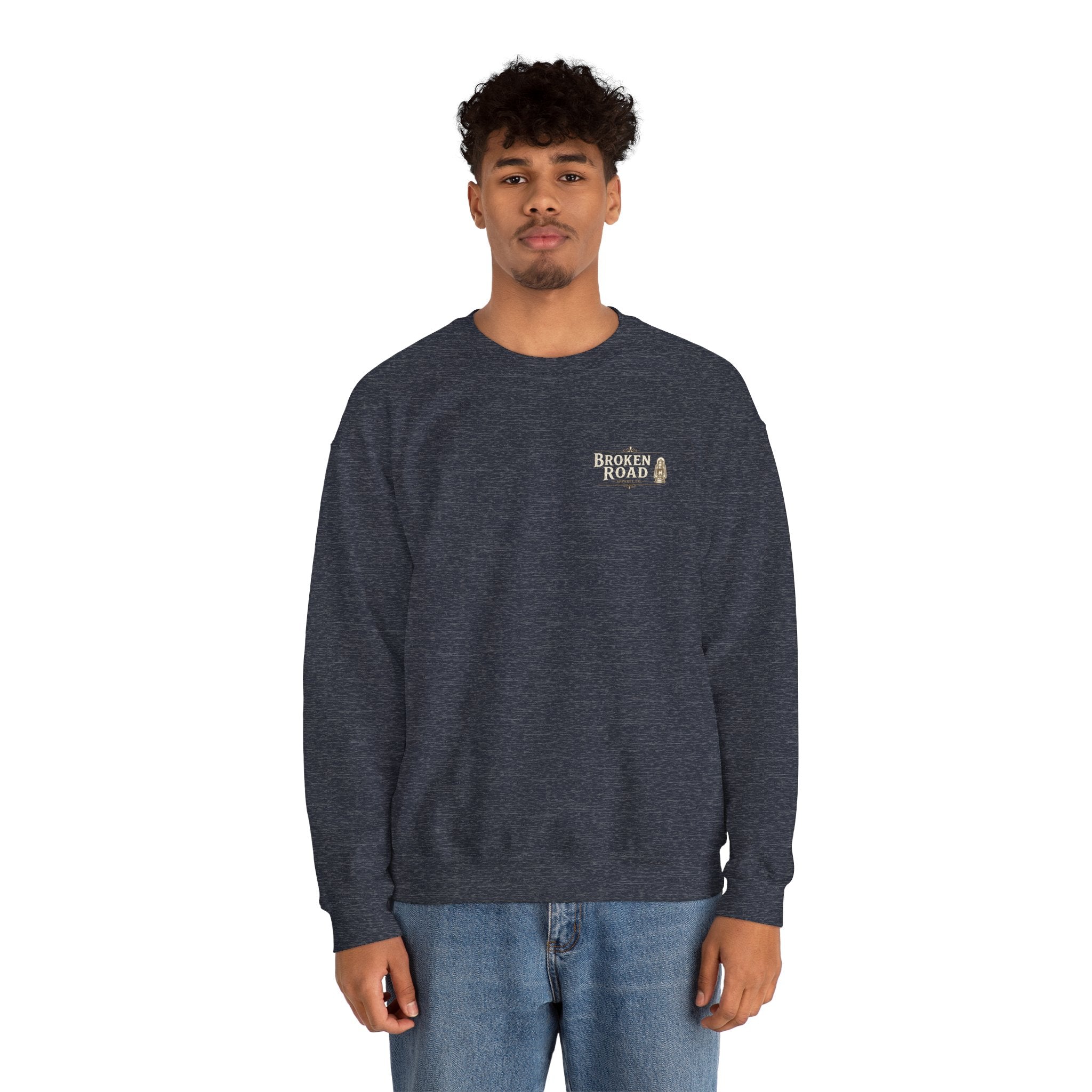 Before The First Hammer™ | Heavy Blend Crewneck Sweatshirt | Broken Road Apparel Co.