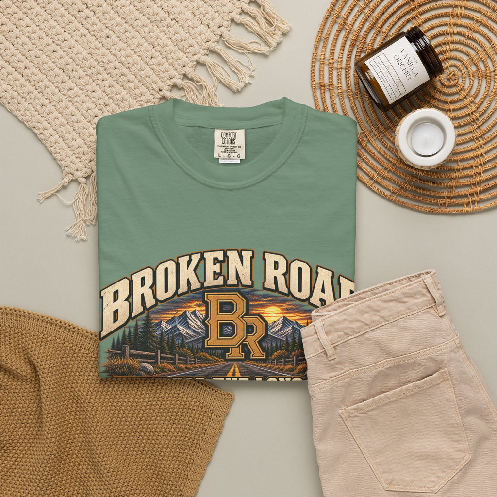 Built for the Long Way — Broken Road Gear | Premium Garment-Dyed T-Shirt | Broken Road Apparel Co.