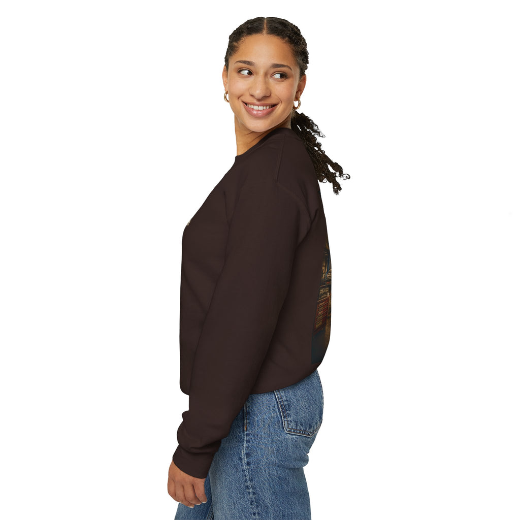 Worth Staying Late™ | Heavy Blend Crewneck Sweatshirt | Broken Road Apparel Co.