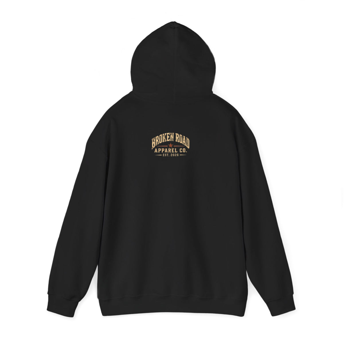 The Road Behind Made Me™ | Heavy Blend Hoodie | Broken Road Apparel Co.