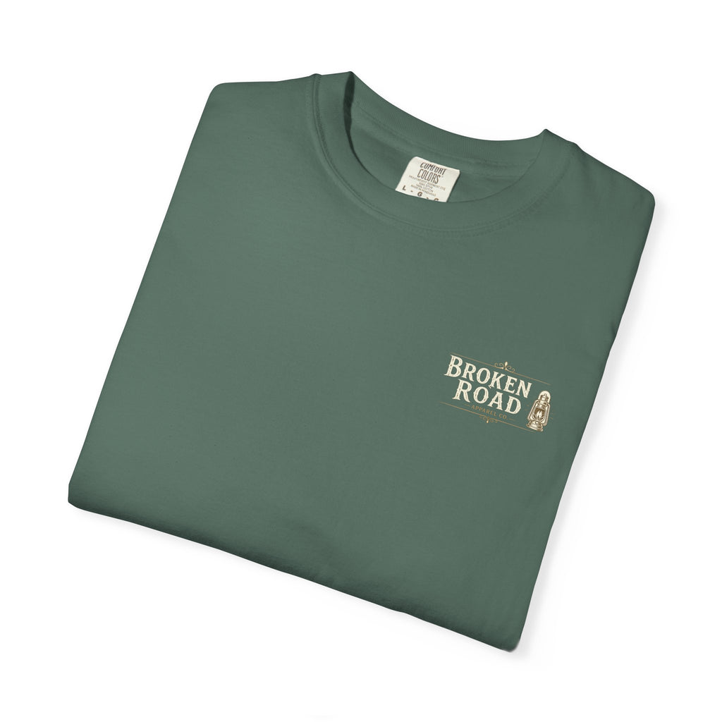 The Last Streetlight™ | Premium Garment-Dyed T-Shirt | Broken Road Apparel Co.