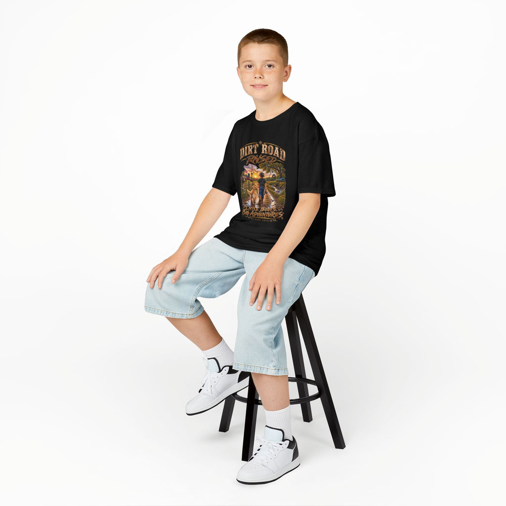 Dirt Road Raised – Male Kids Graphic Tee  | Broken Road Apparel Co.