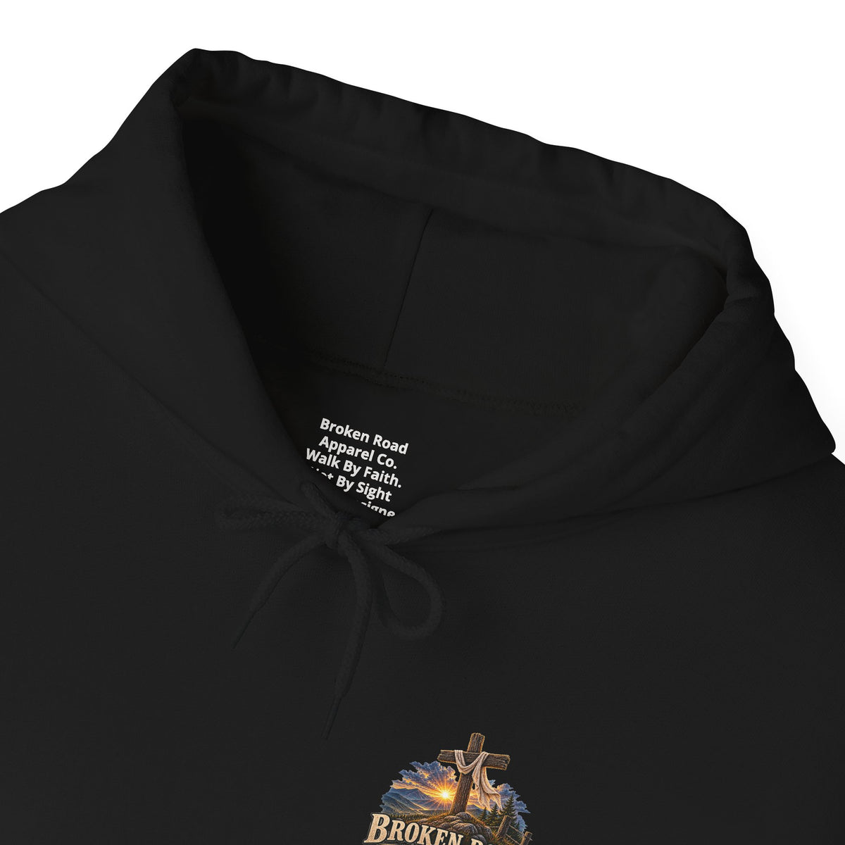 Walk By Faith™ - The Narrow Road Collection | Heavy Blend Hoodie | Broken Road Apparel Co.