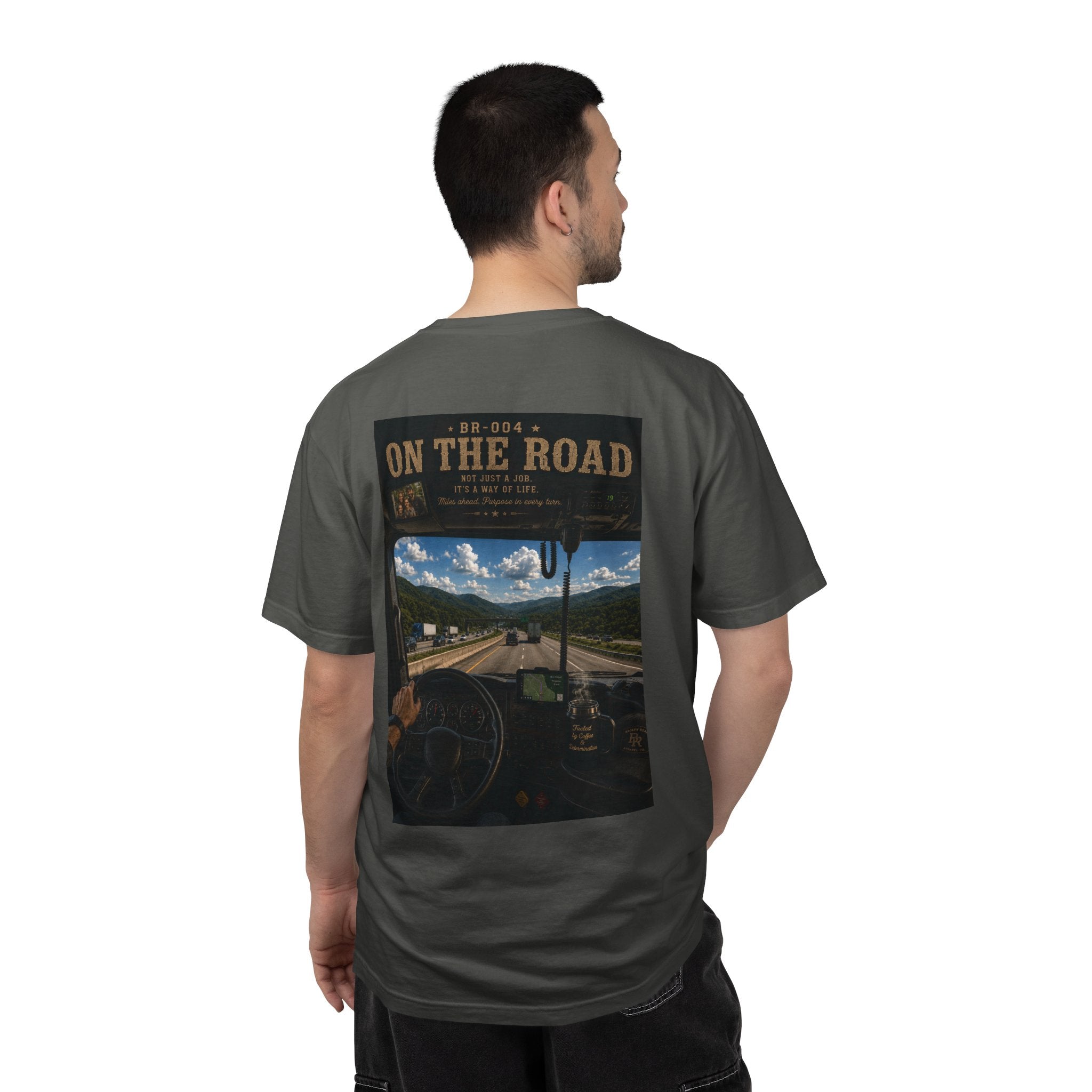 On The Road™ | Premium Garment-Dyed T-Shirt | Broken Road Apparel Co.