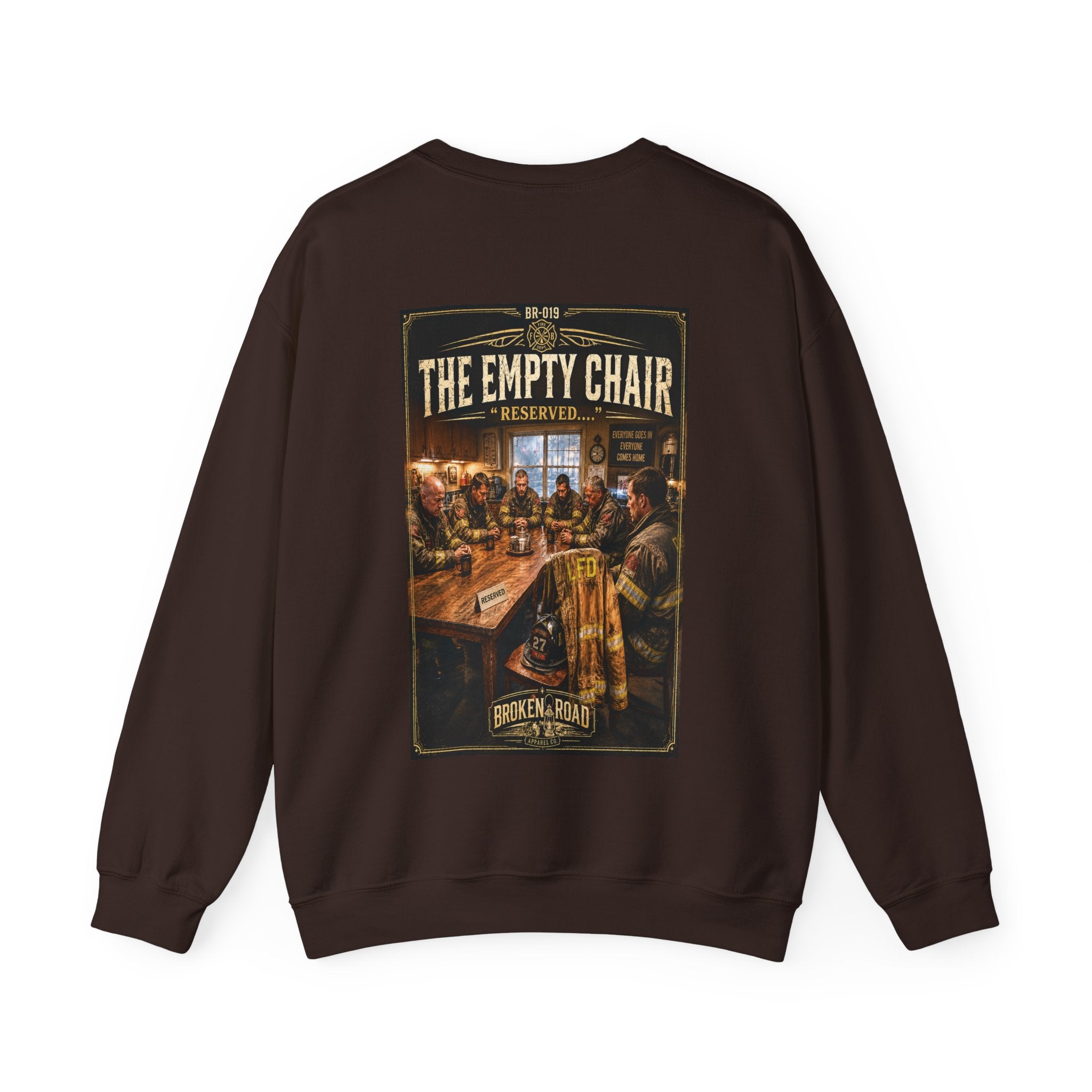 The Empty Chair™ | Heavy Blend Crewneck Sweatshirt | Broken Road Apparel Co.