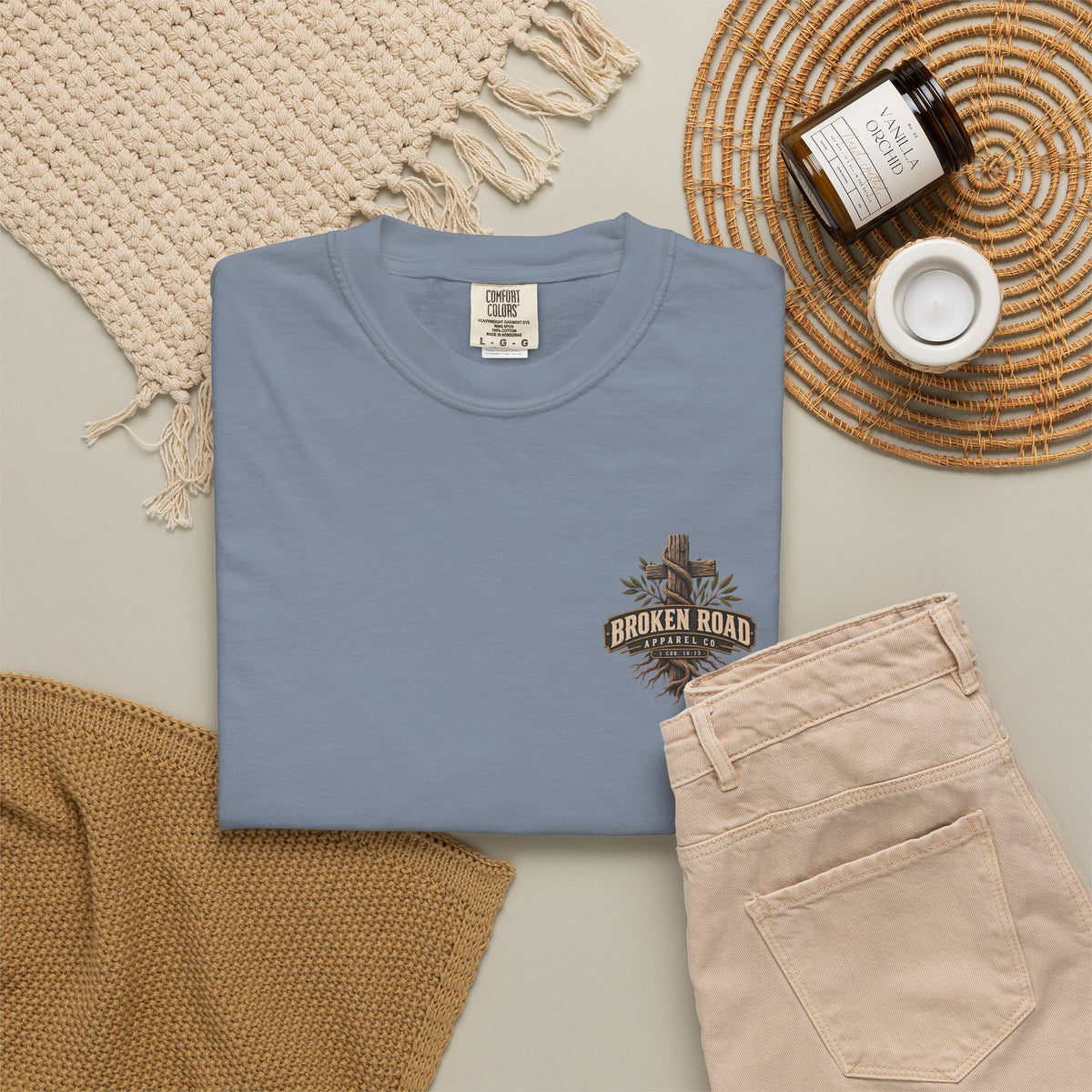 Stand Firm™ - The Narrow Road Collection | Premium Garment-Dyed T-Shirt | Broken Road Apparel Co.
