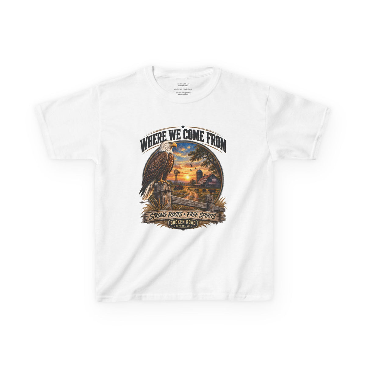 Where We Come From – Kids Graphic Tee | Broken Road Apparel Co.