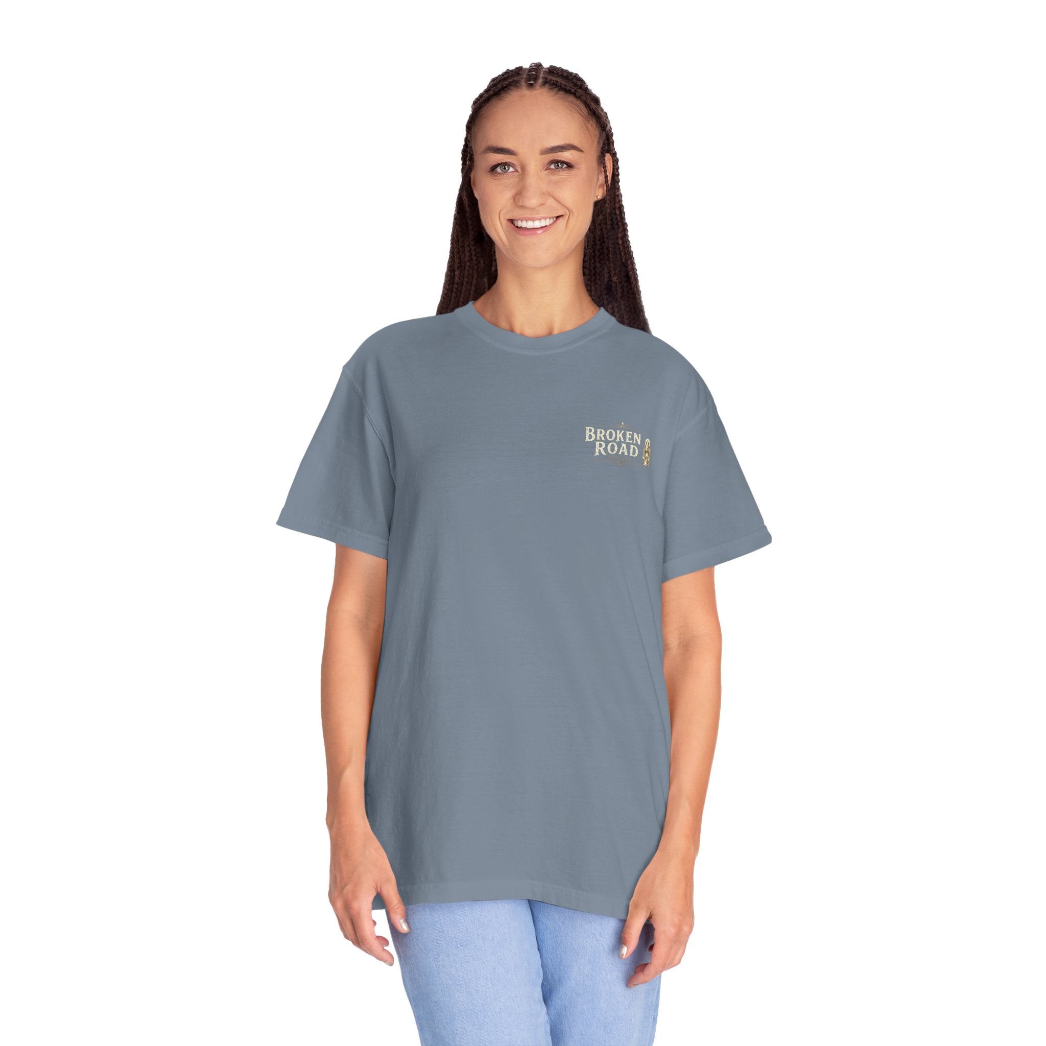 On The Road™ | Premium Garment-Dyed T-Shirt | Broken Road Apparel Co.