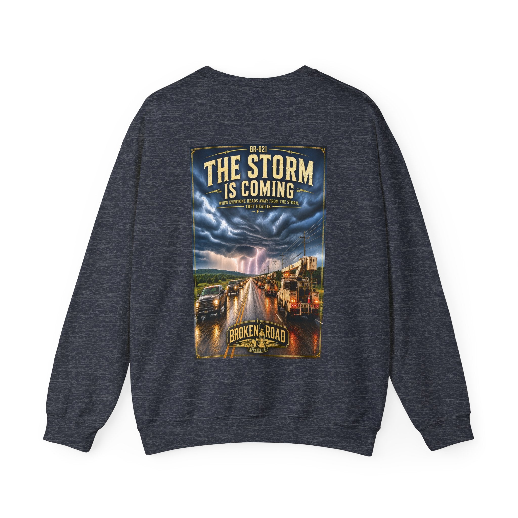 The Storm Is Coming™ | Heavy Blend Crewneck Sweatshirt | Broken Road Apparel Co.