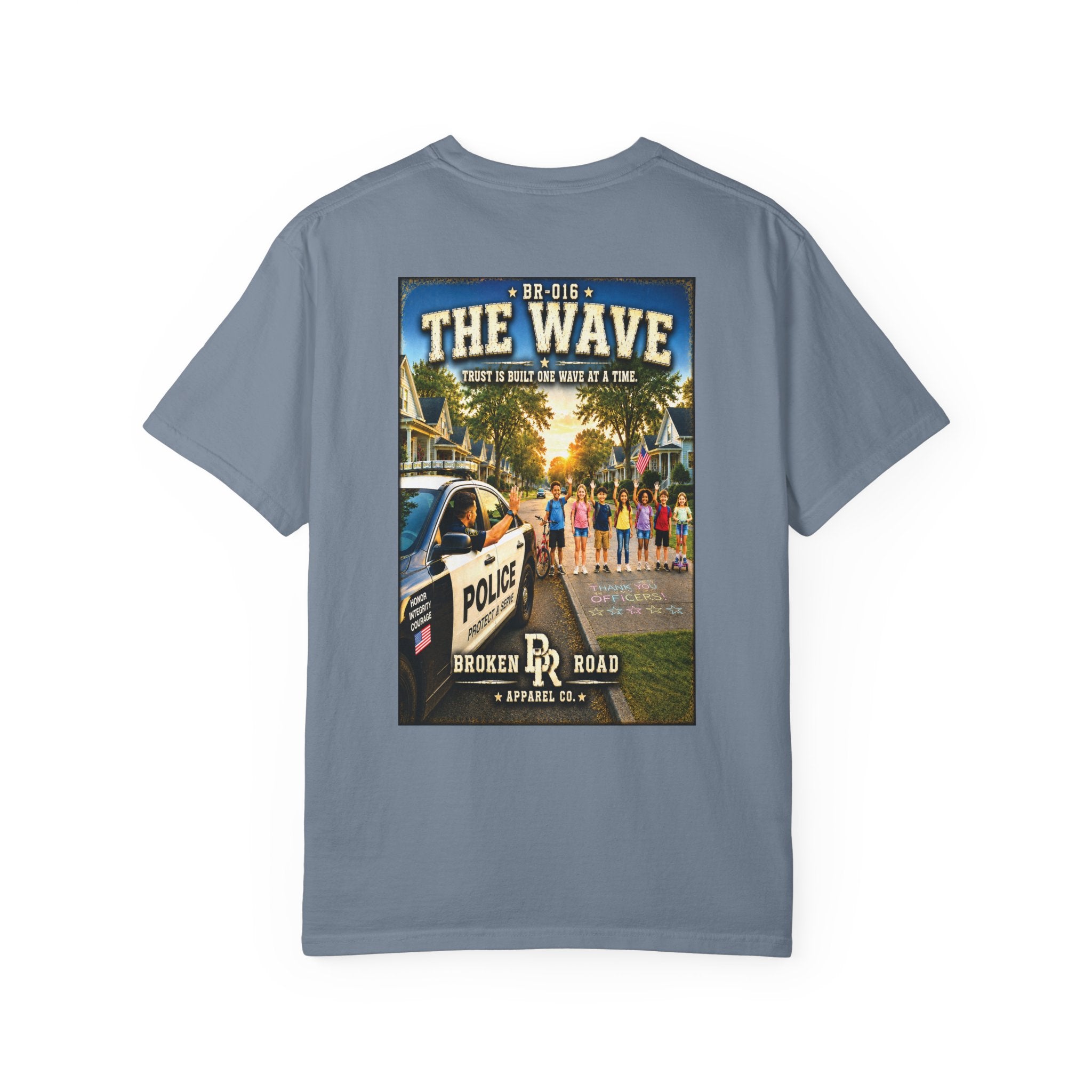 The Wave™ | Premium Garment-Dyed T-Shirt | Broken Road Apparel Co.