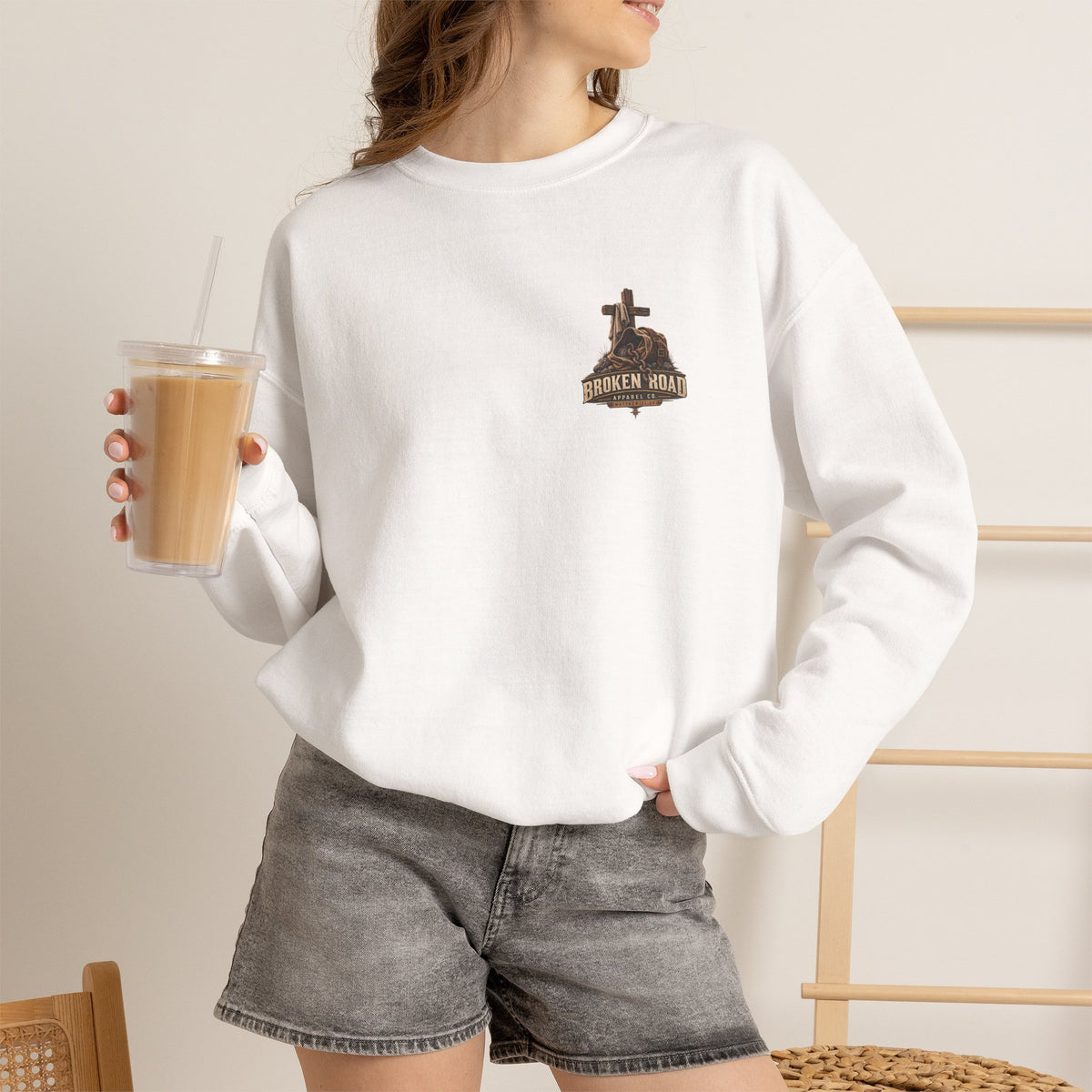 The Weight I Don't Carry™ - The Narrow Road Collection | Heavy Blend Crewneck Sweatshirt | Broken Road Apparel Co.