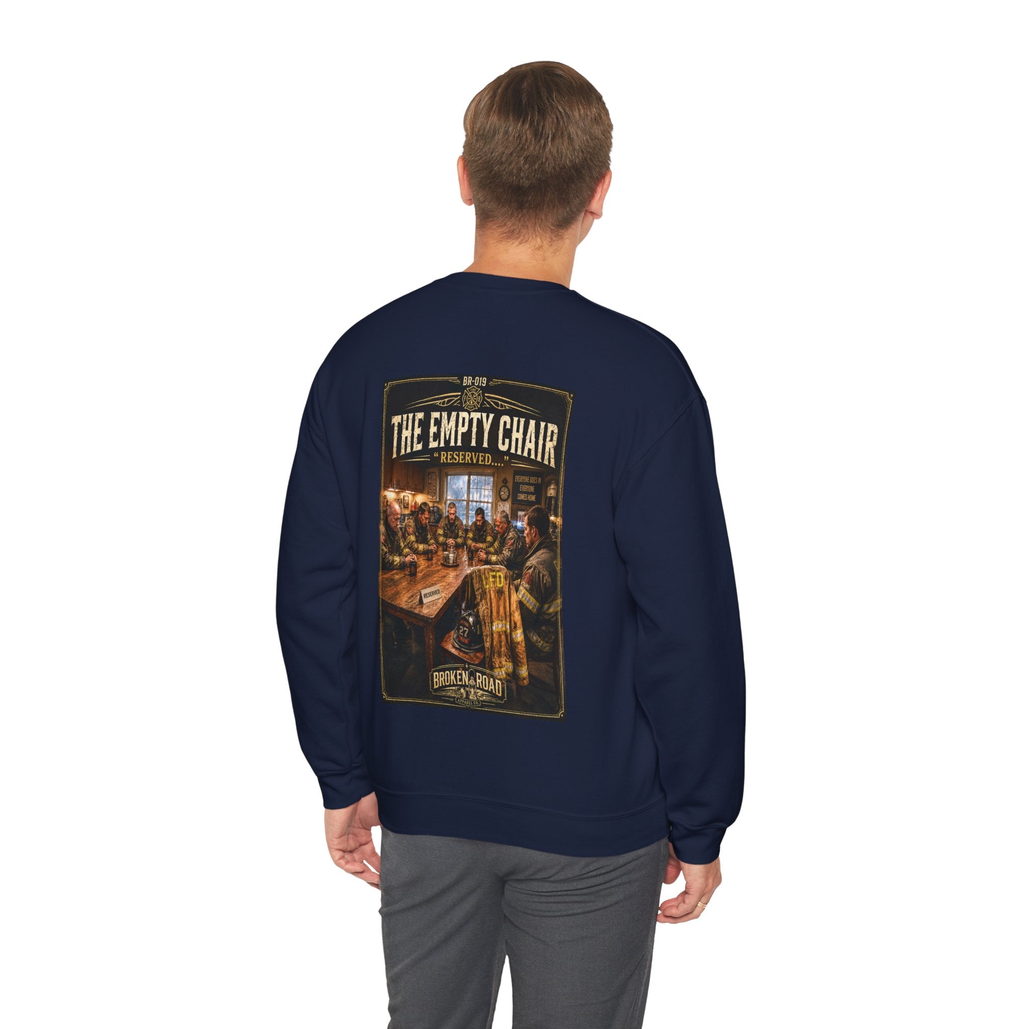 The Empty Chair™ | Heavy Blend Crewneck Sweatshirt | Broken Road Apparel Co.