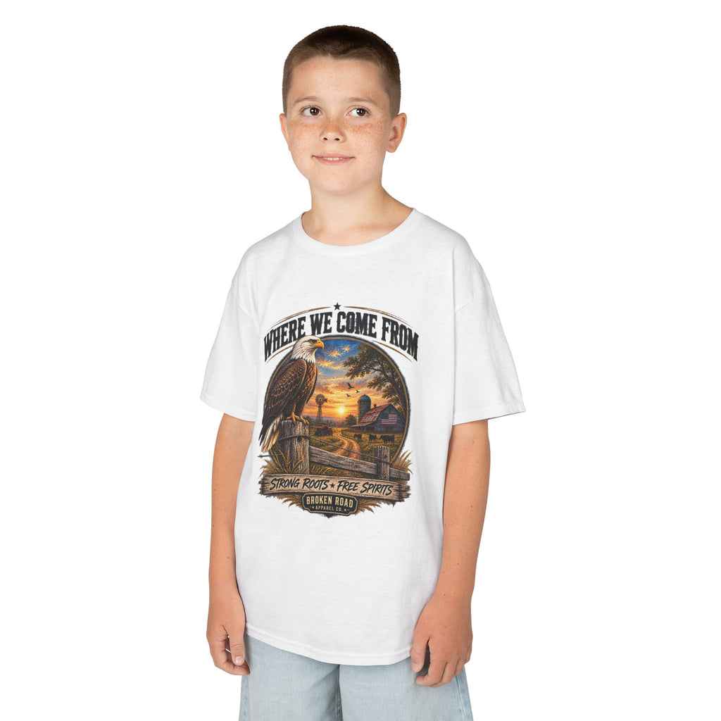 Where We Come From – Kids Graphic Tee | Broken Road Apparel Co.