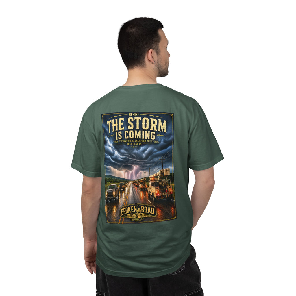 The Storm Is Coming™ | Premium Garment-Dyed T-Shirt | Broken Road Apparel Co.