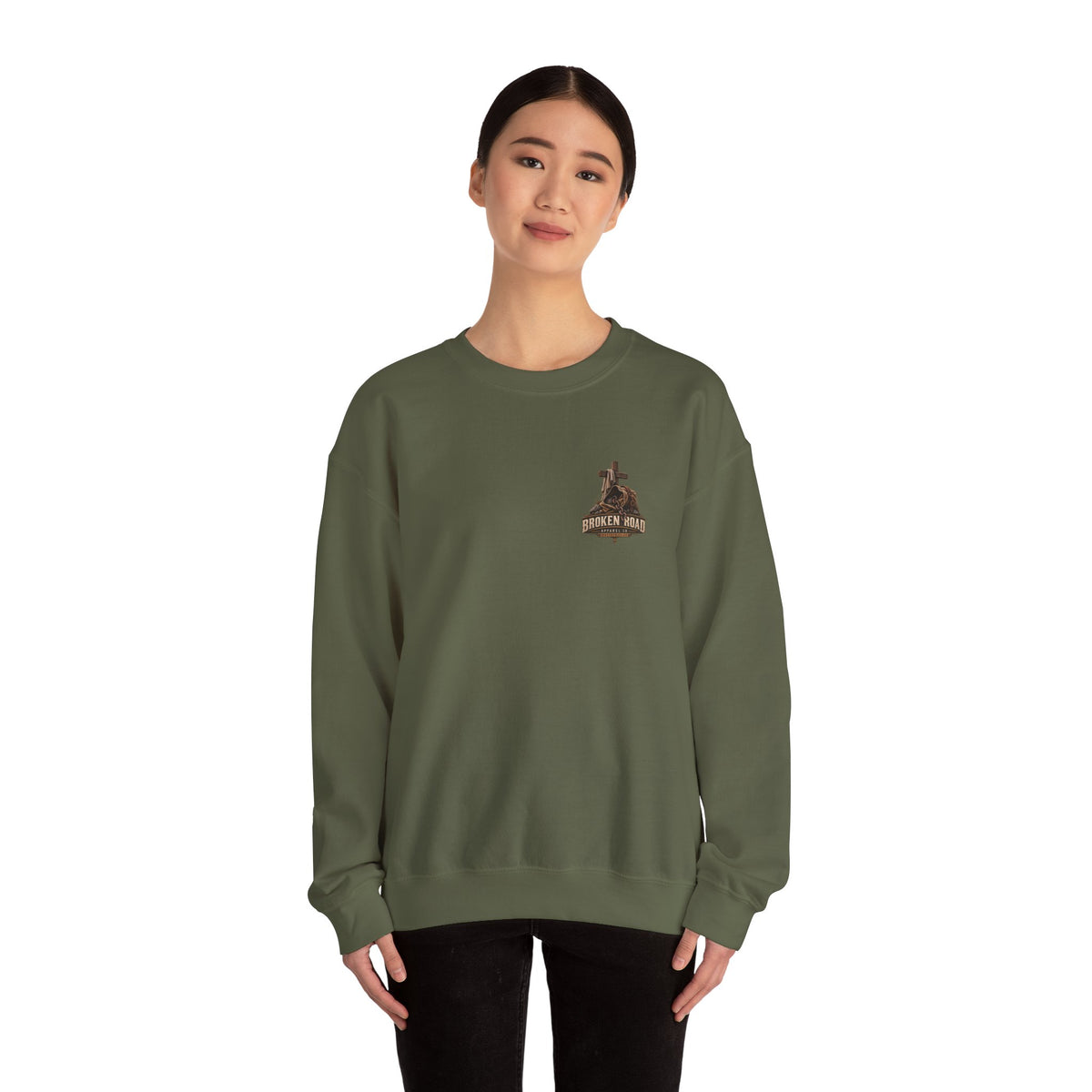 The Weight I Don't Carry™ - The Narrow Road Collection | Heavy Blend Crewneck Sweatshirt | Broken Road Apparel Co.