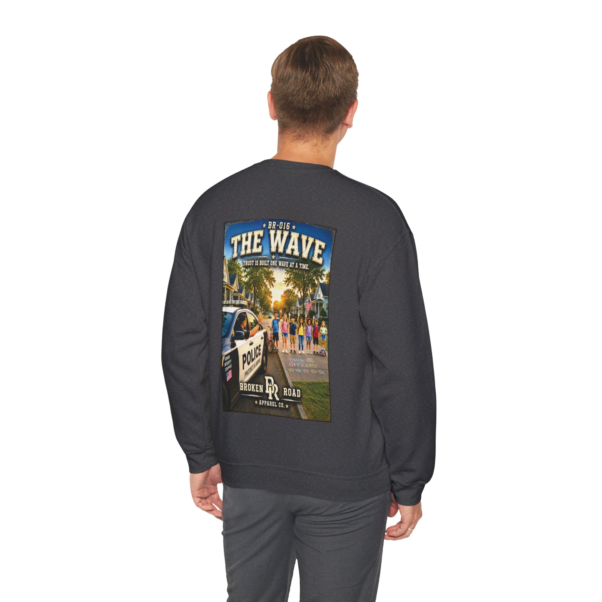 The Wave™ | Heavy Blend Crewneck Sweatshirt | Broken Road Apparel Co.