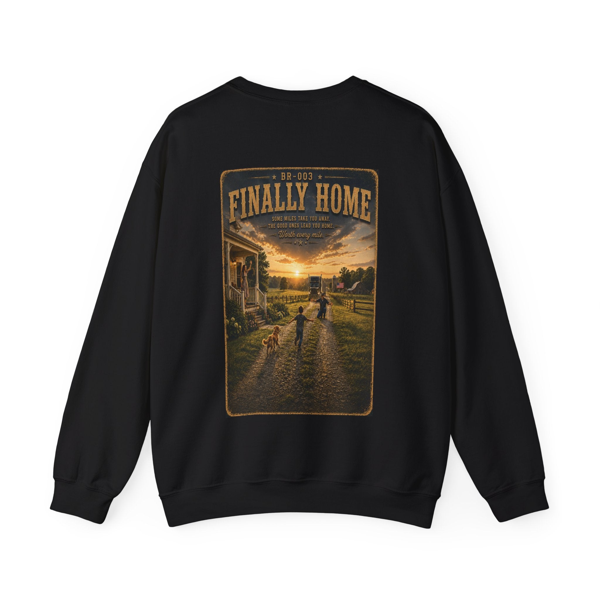 Finally Home™ | Heavy Blend Crewneck Sweatshirt | Broken Road Apparel Co.