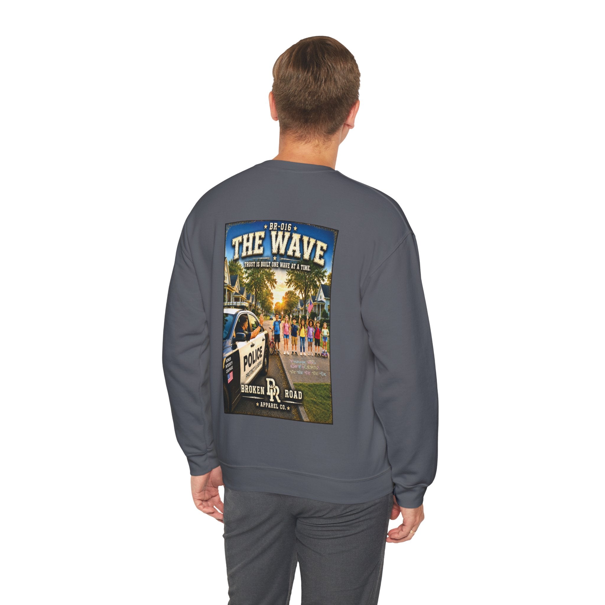 The Wave™ | Heavy Blend Crewneck Sweatshirt | Broken Road Apparel Co.