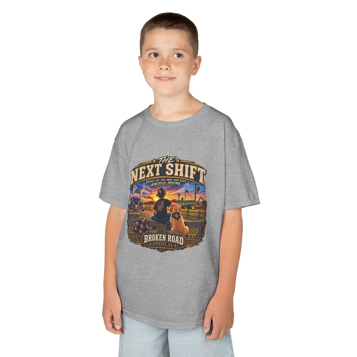 The Next Shift™ Male Kids Graphic Tee | Broken Road Apparel Co.