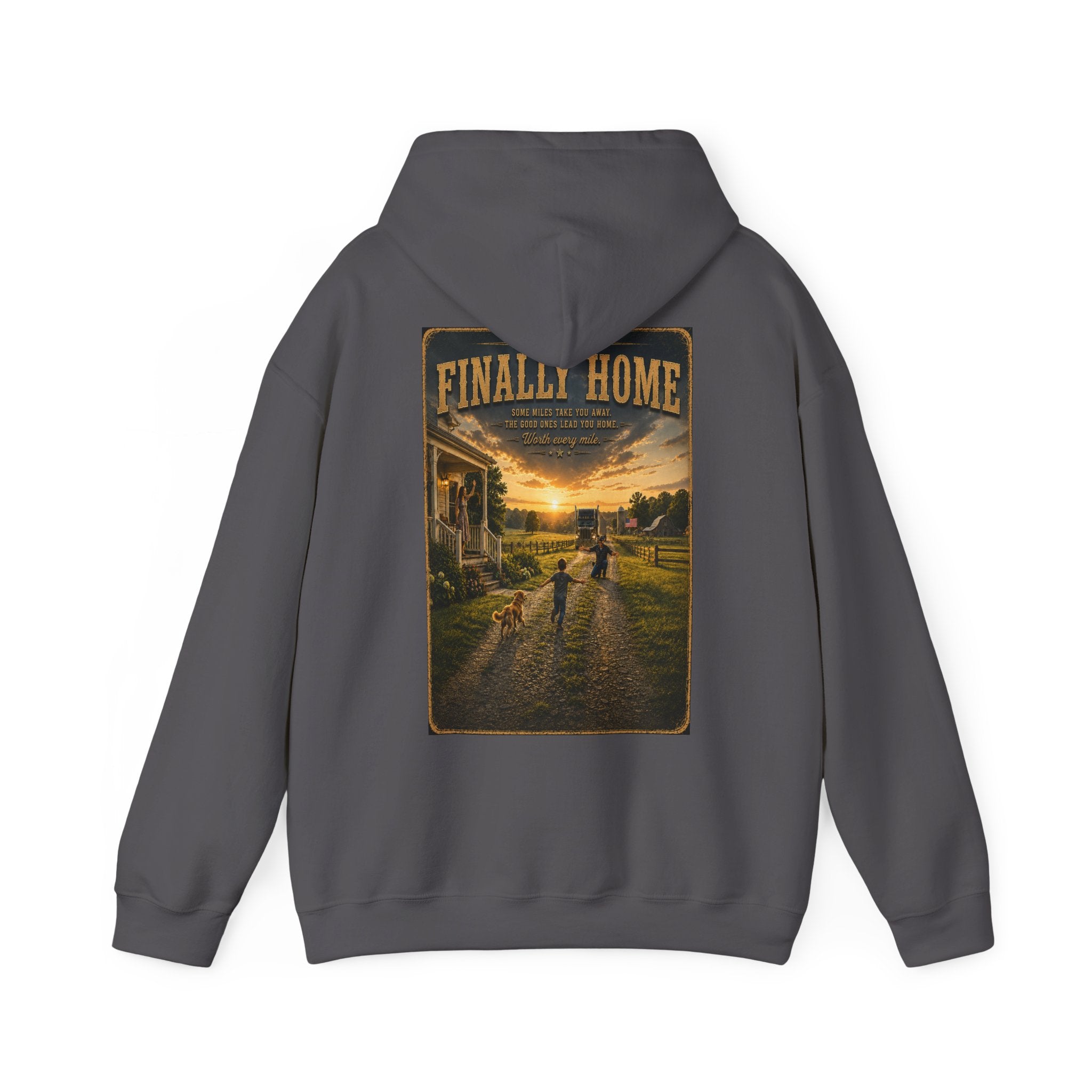 Finally Home™ | Heavy Blend Hoodie | Broken Road Apparel Co.