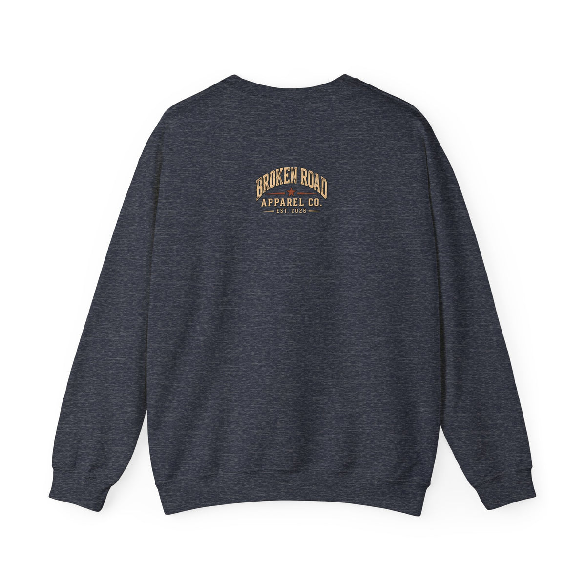 The Road Behind Made Me™ - Broken Road Gear | EMS Heavy Blend Crewneck Sweatshirt | Broken Road Apparel Co.