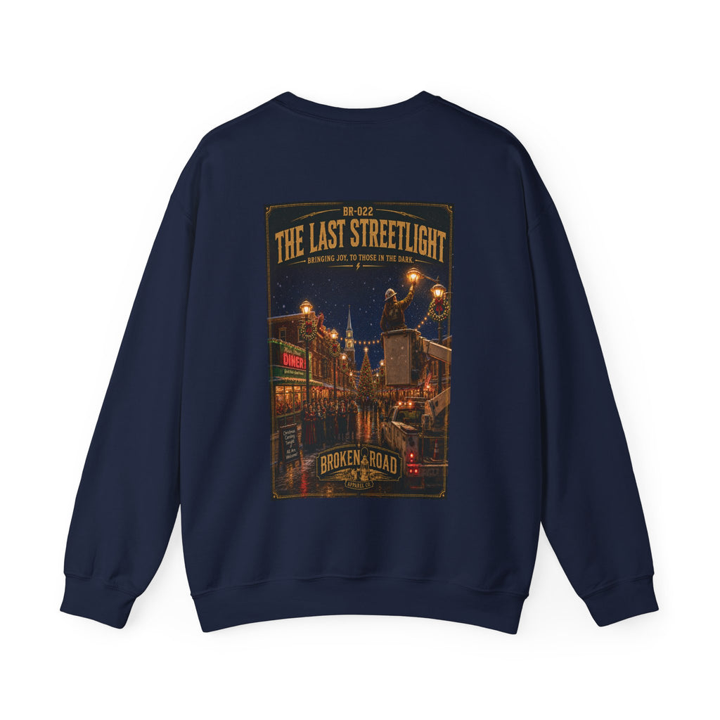The Last Streetlight™ | Heavy Blend Crewneck Sweatshirt | Broken Road Apparel Co.