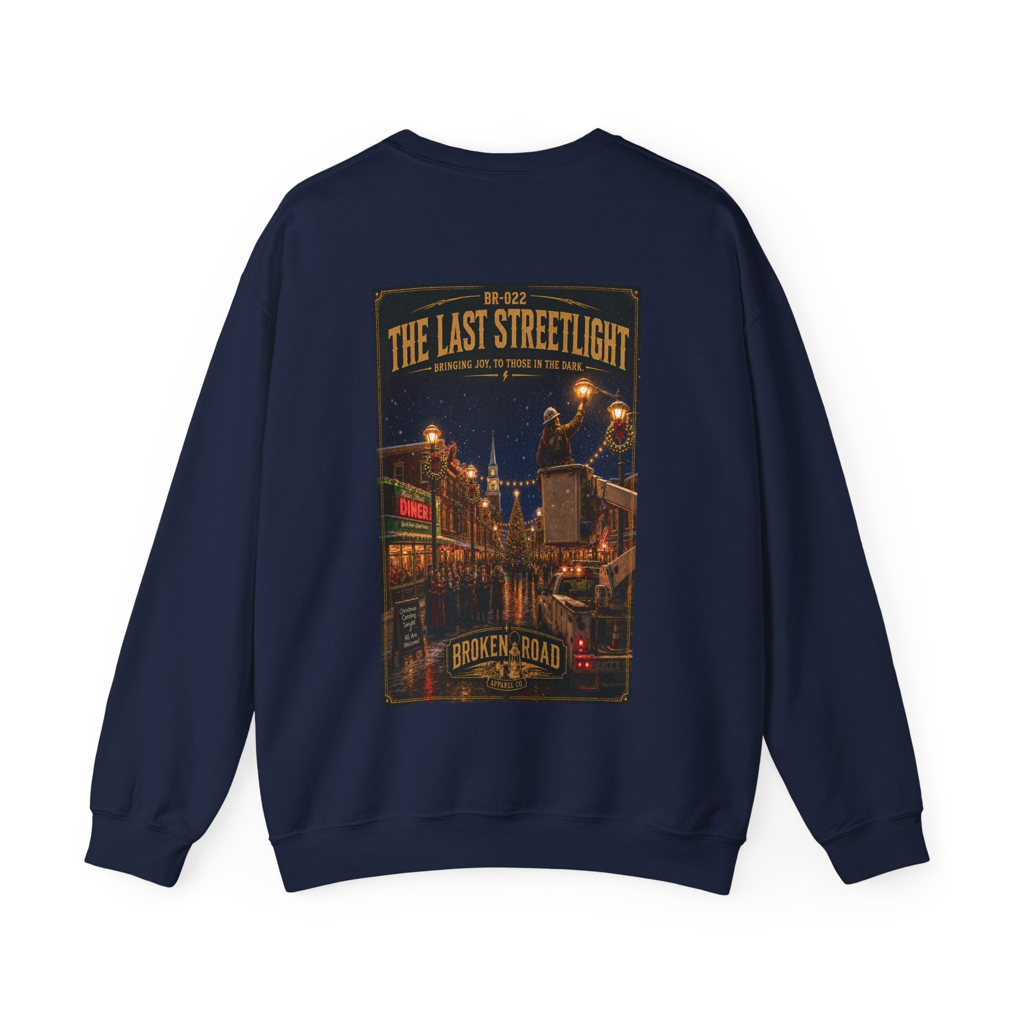 The Last Streetlight™ | Heavy Blend Crewneck Sweatshirt | Broken Road Apparel Co.