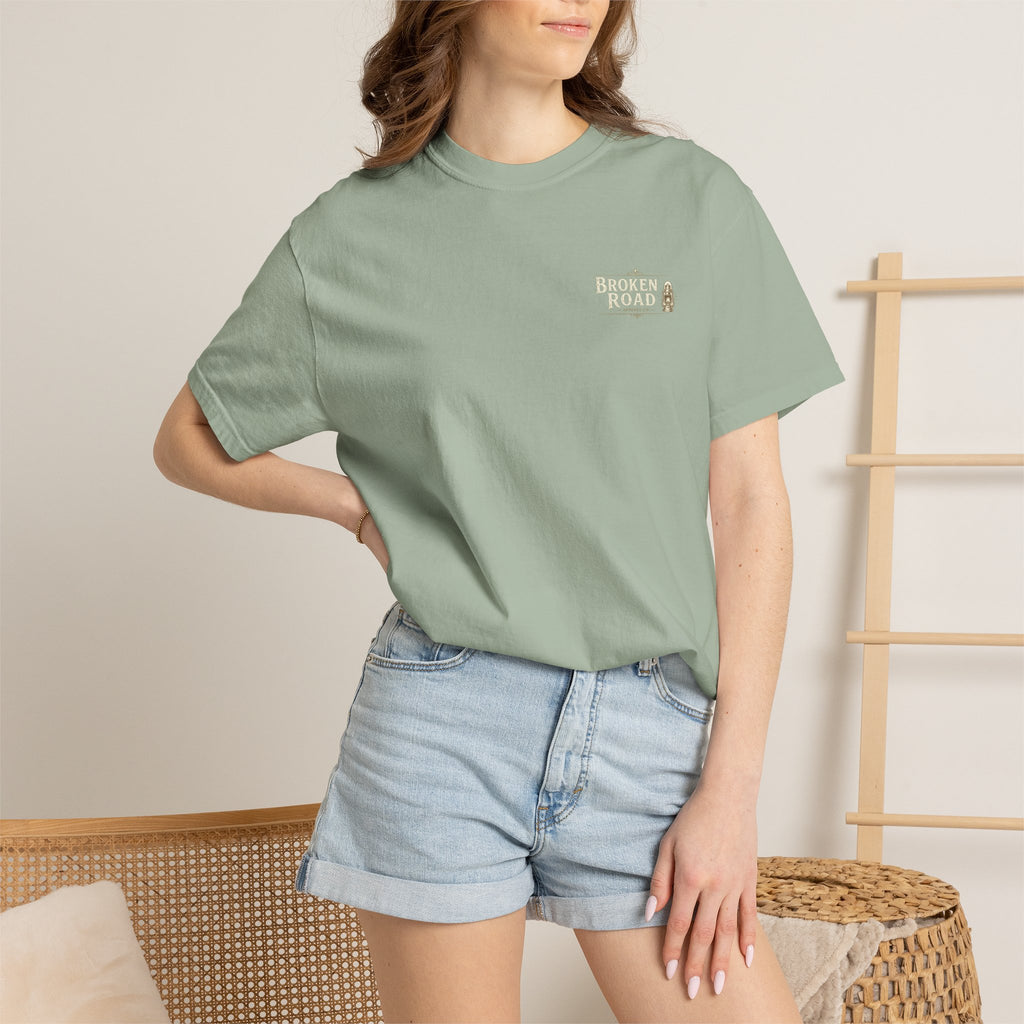 Worth Staying Late™ | Premium Garment-Dyed T-Shirt | Broken Road Apparel Co.