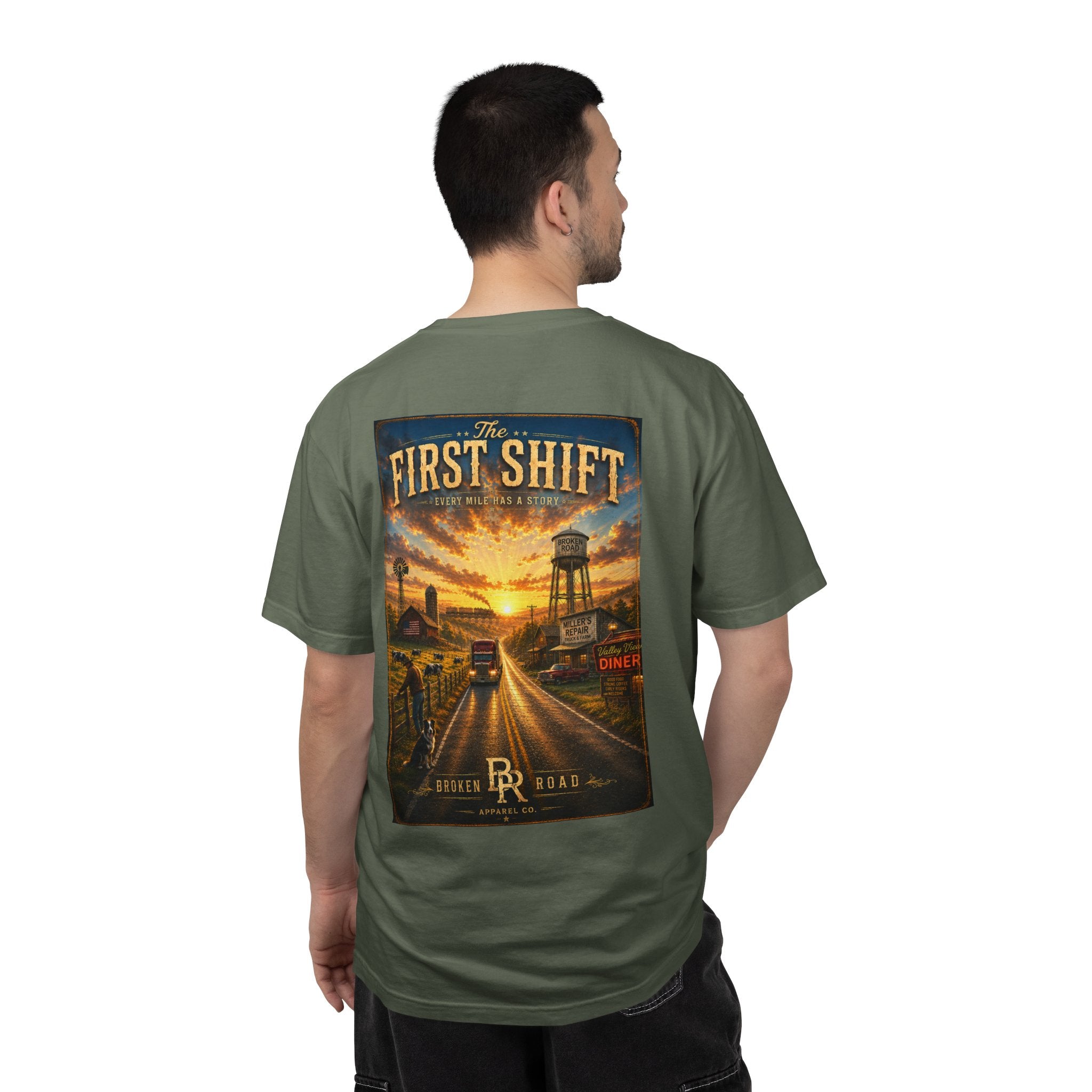 The First Shift™ | Premium Garment-Dyed T-Shirt