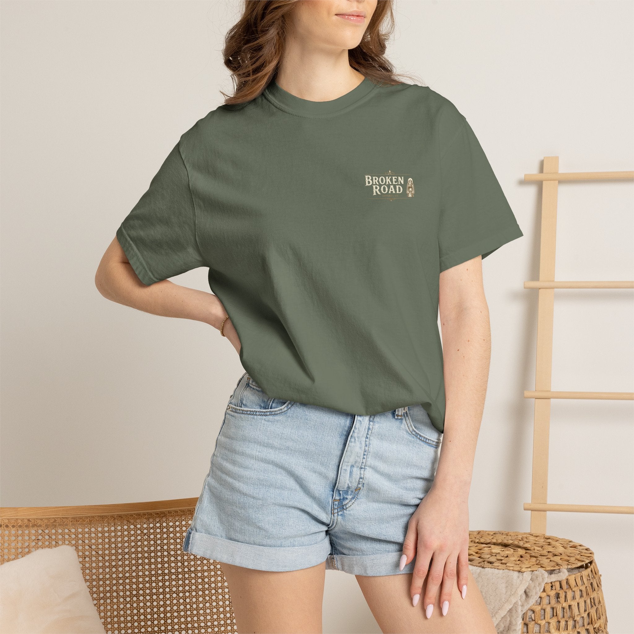The Last Beam™ | Premium Garment-Dyed T-Shirt | Broken Road Apparel Co.