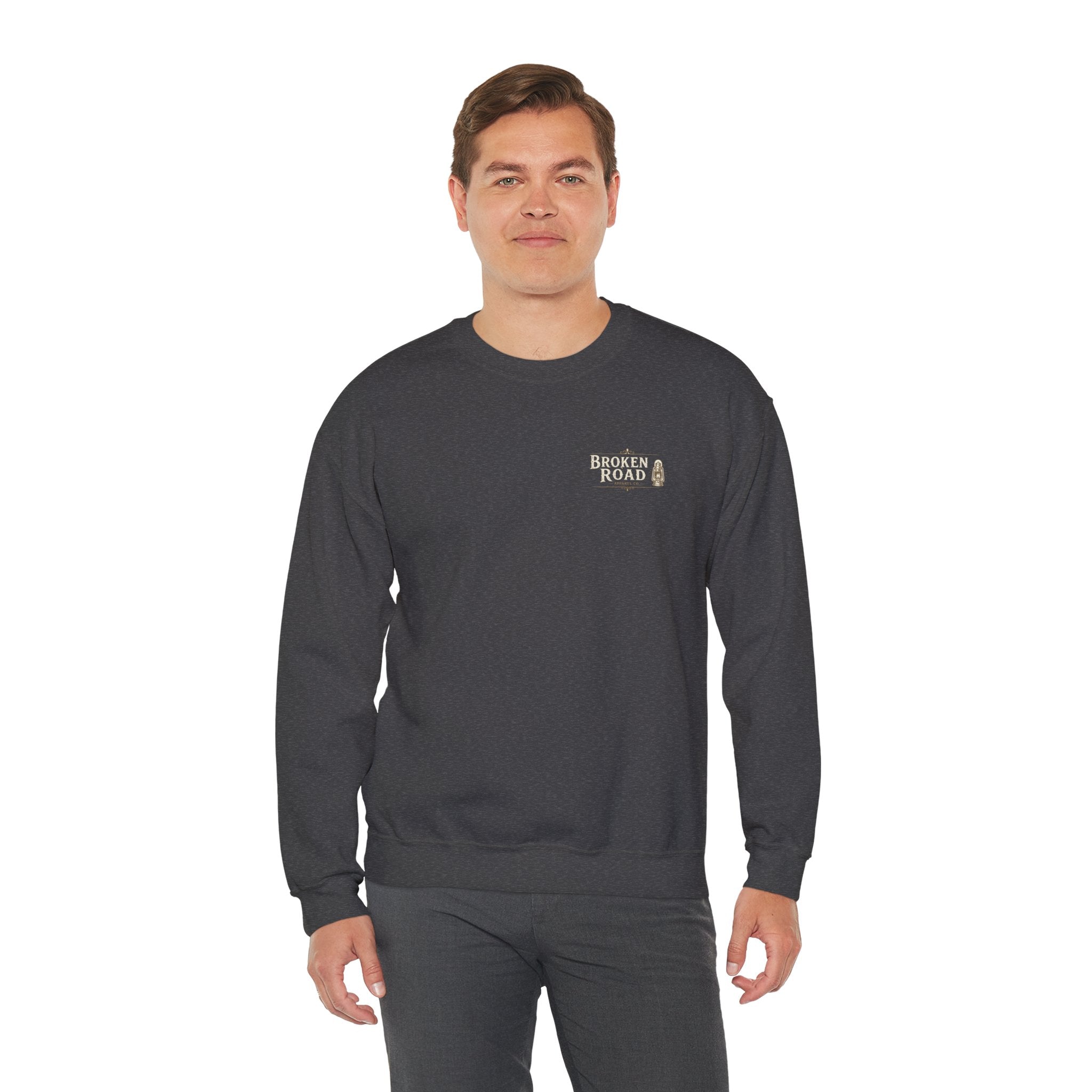Worth Staying Late™ | Heavy Blend Crewneck Sweatshirt | Broken Road Apparel Co.