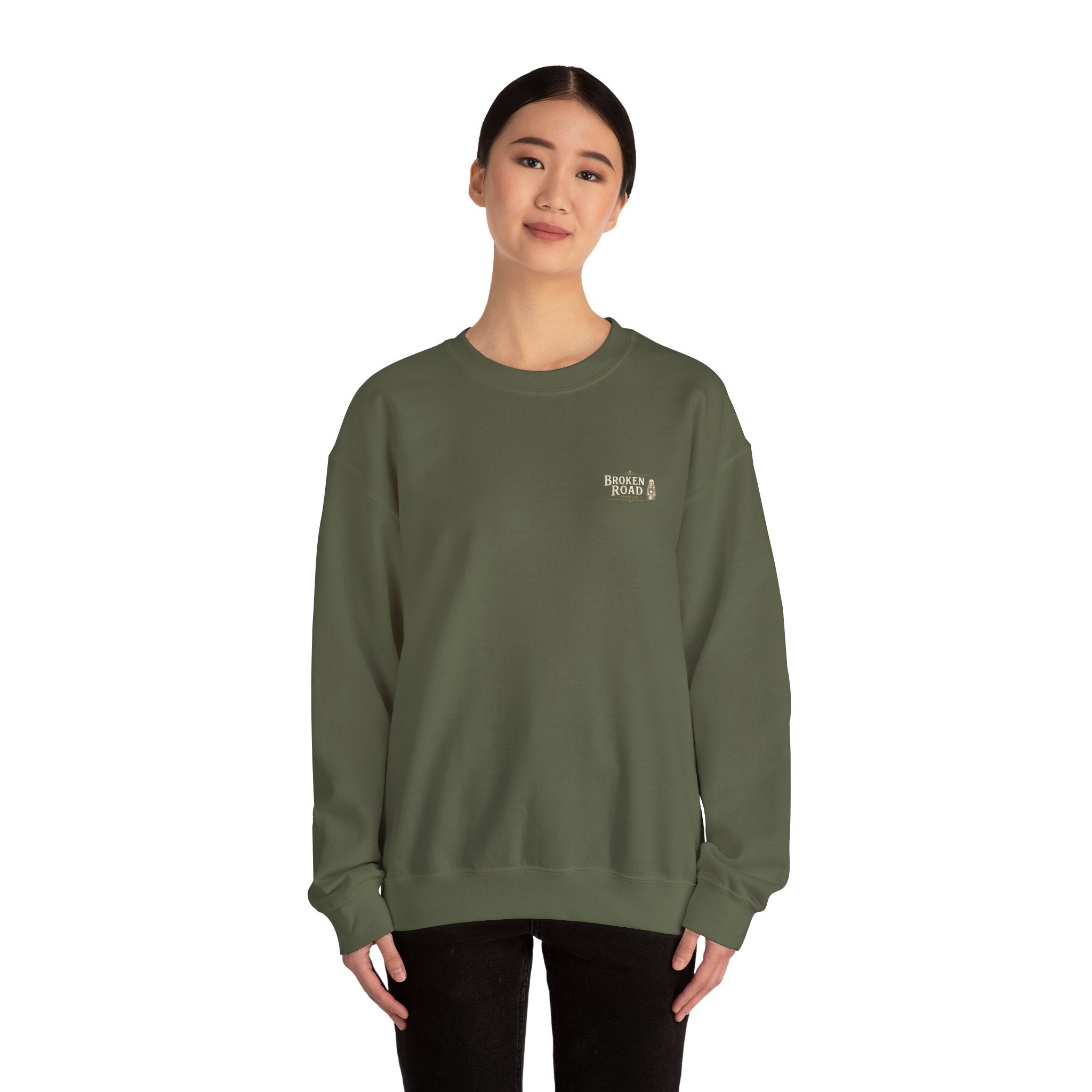 The First Shift™ | Heavy Blend Crewneck Sweatshirt | Broken Road Apparel Co.