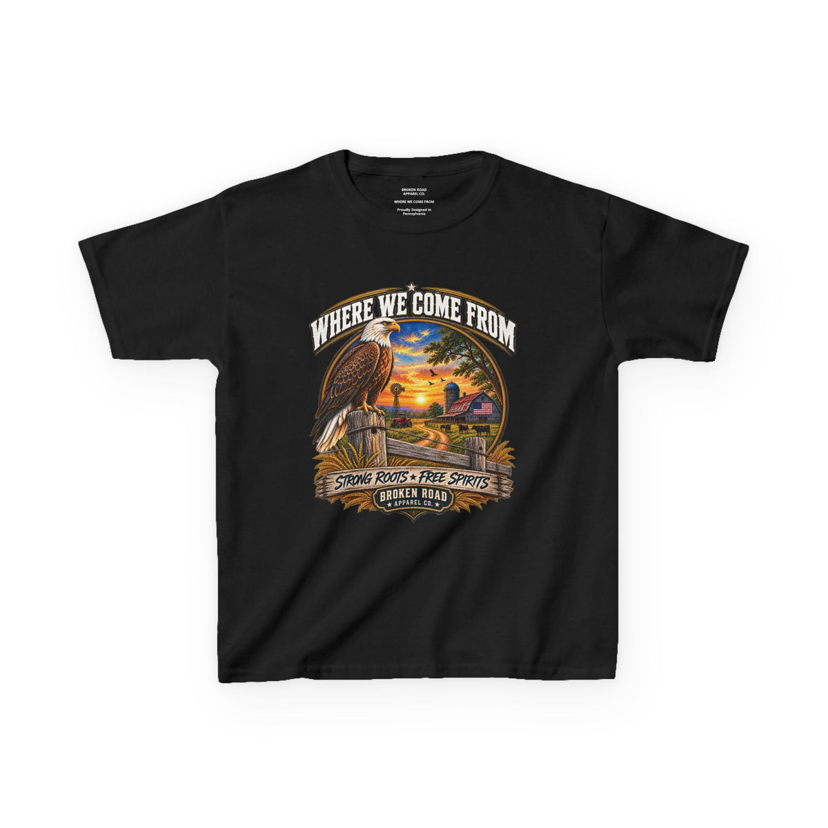 Where We Come From – Kids Graphic Tee | Broken Road Apparel Co.
