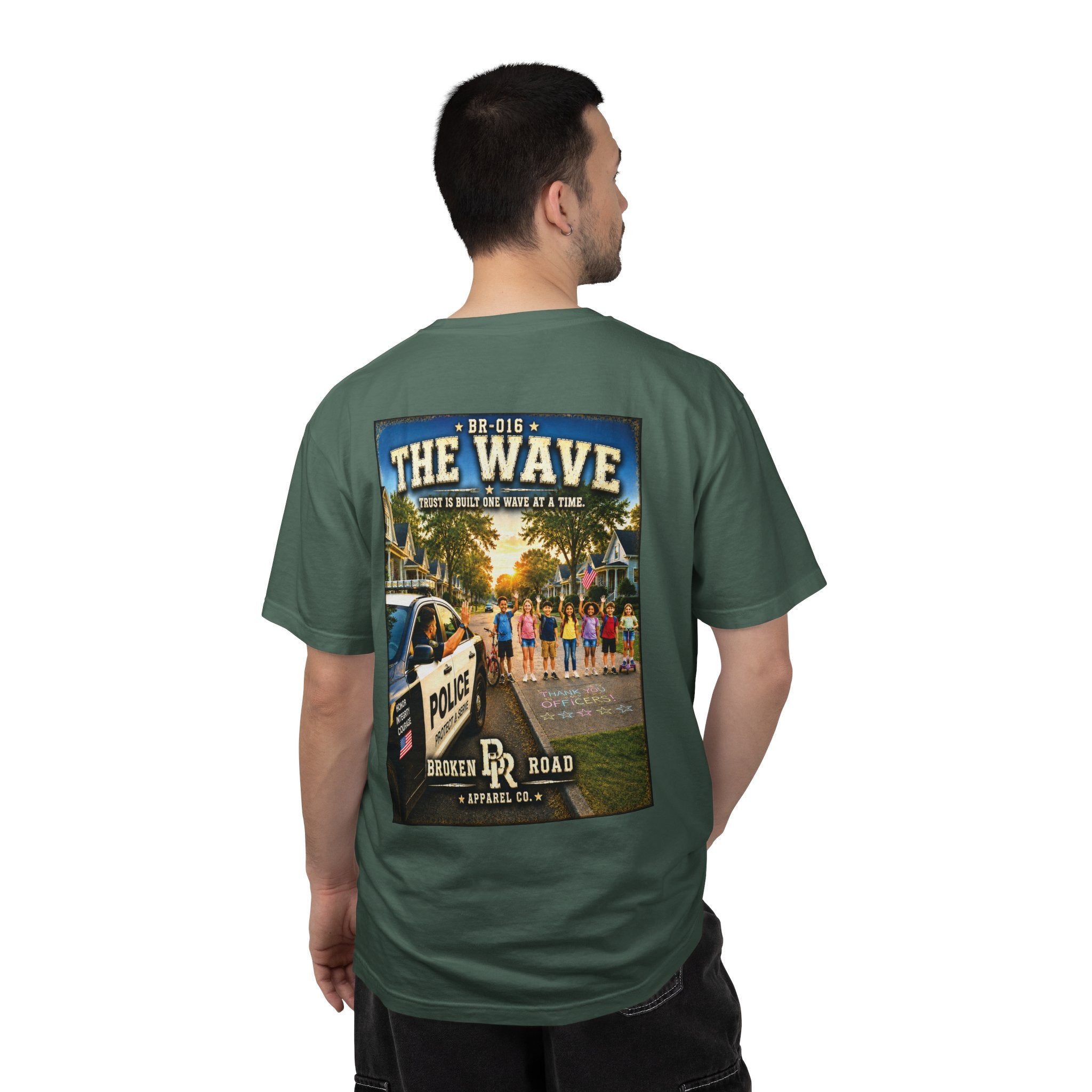 The Wave™ | Premium Garment-Dyed T-Shirt | Broken Road Apparel Co.