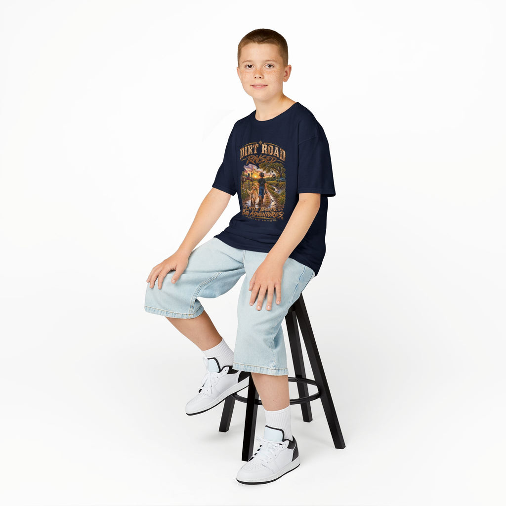Dirt Road Raised – Male Kids Graphic Tee  | Broken Road Apparel Co.