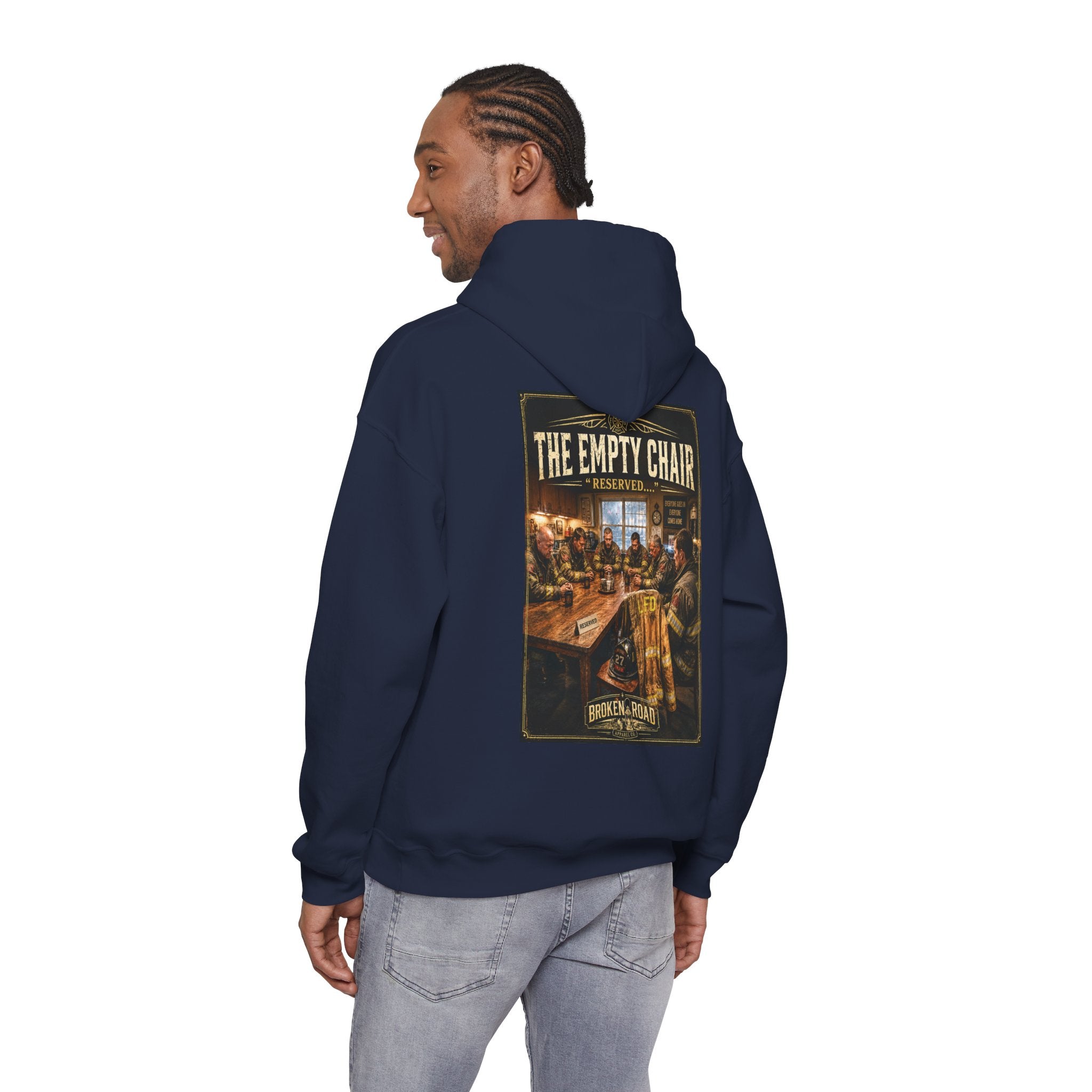 The Empty Chair™ | Heavy Blend Hoodie | Broken Road Apparel Co.
