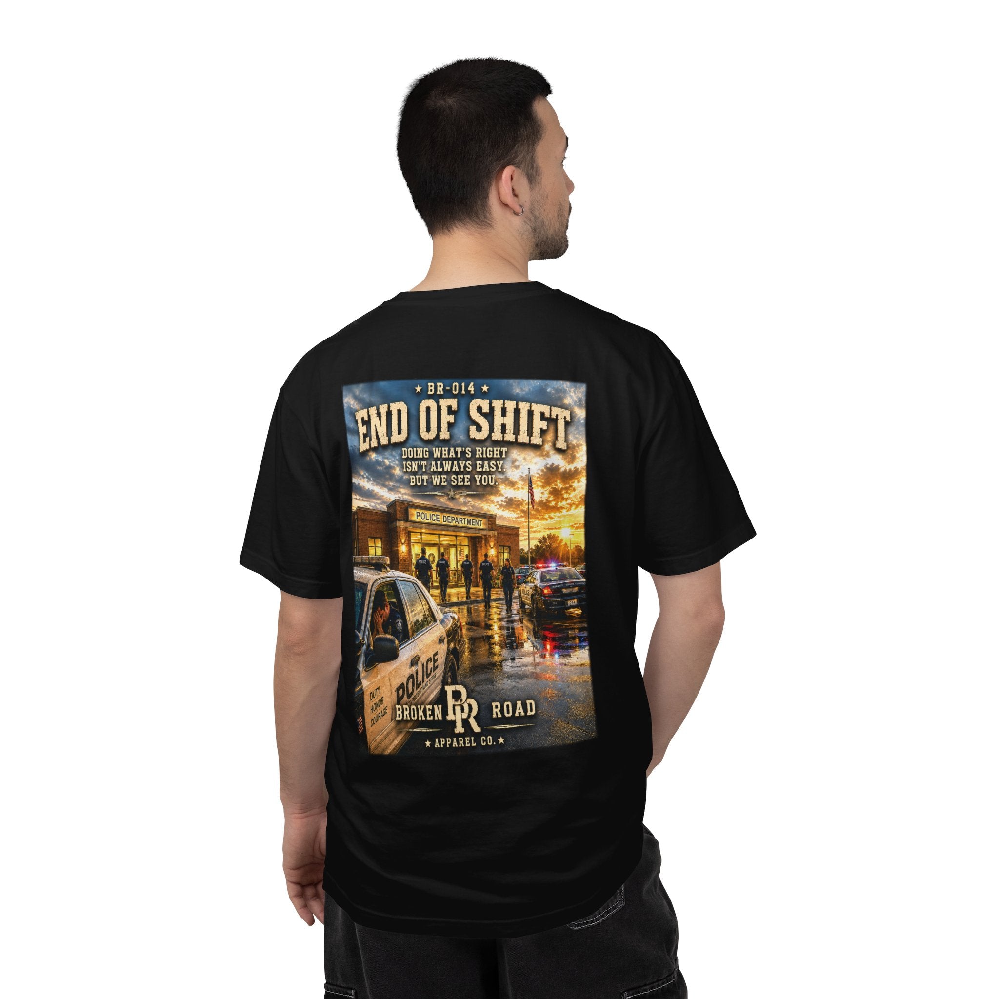 End Of Shift™ | Premium Garment-Dyed T-Shirt | Broken Road Apparel Co.