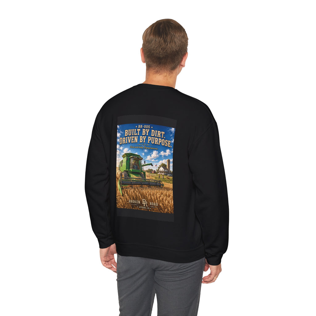 Built By Dirt™ | Heavy Blend Crewneck Sweatshirt | Broken Road Apparel Co.