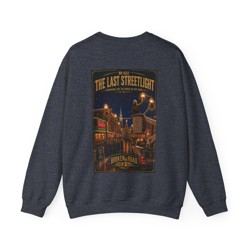 The Last Streetlight™ | Heavy Blend Crewneck Sweatshirt | Broken Road Apparel Co.