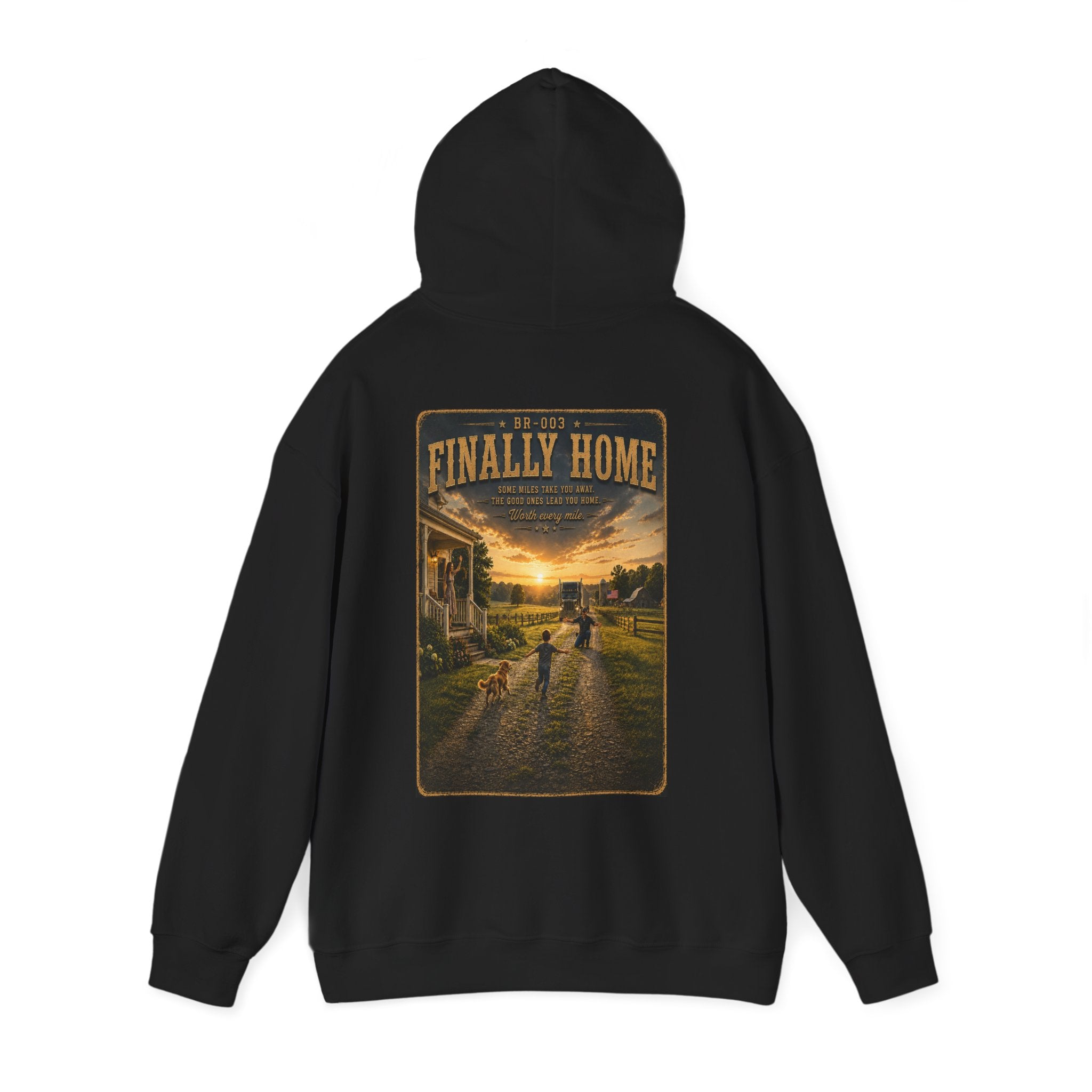 Finally Home™ | Heavy Blend Hoodie | Broken Road Apparel Co.