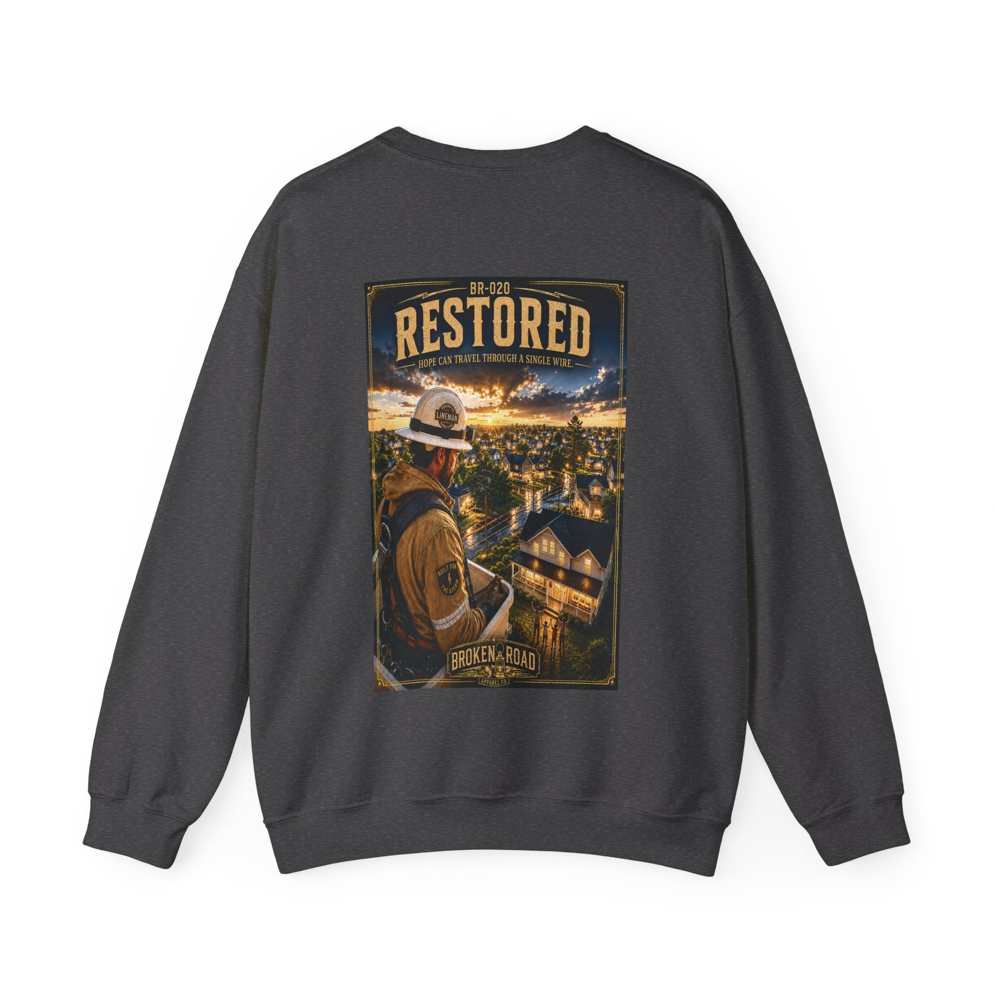 Restored™ | Heavy Blend Crewneck Sweatshirt | Broken Road Apparel Co.