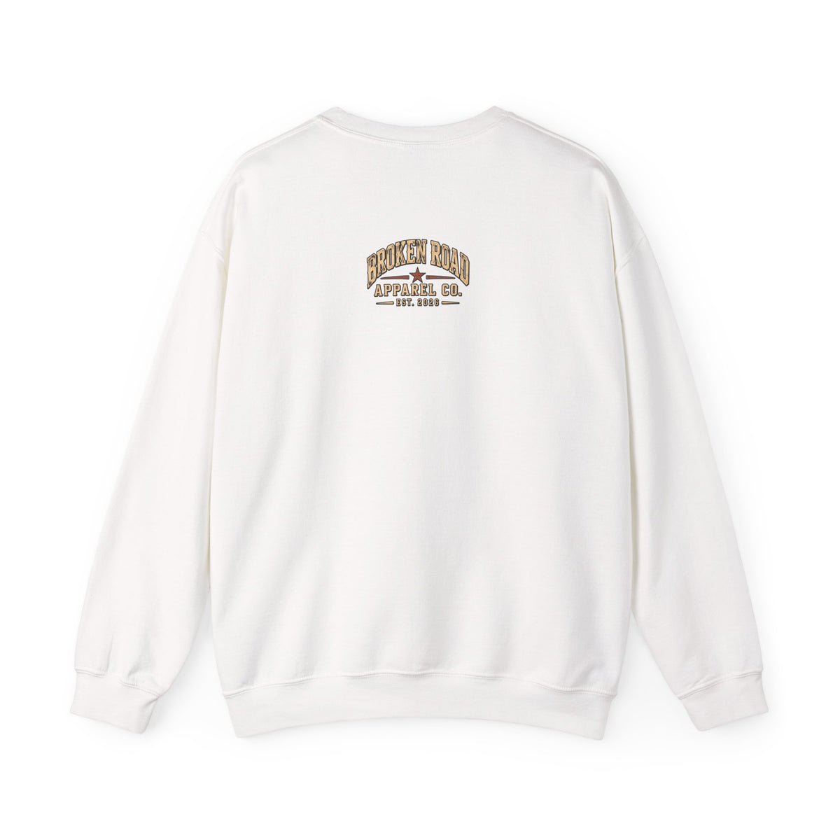 The Road Behind Made Me™ - Broken Road Gear | EMS Heavy Blend Crewneck Sweatshirt | Broken Road Apparel Co.