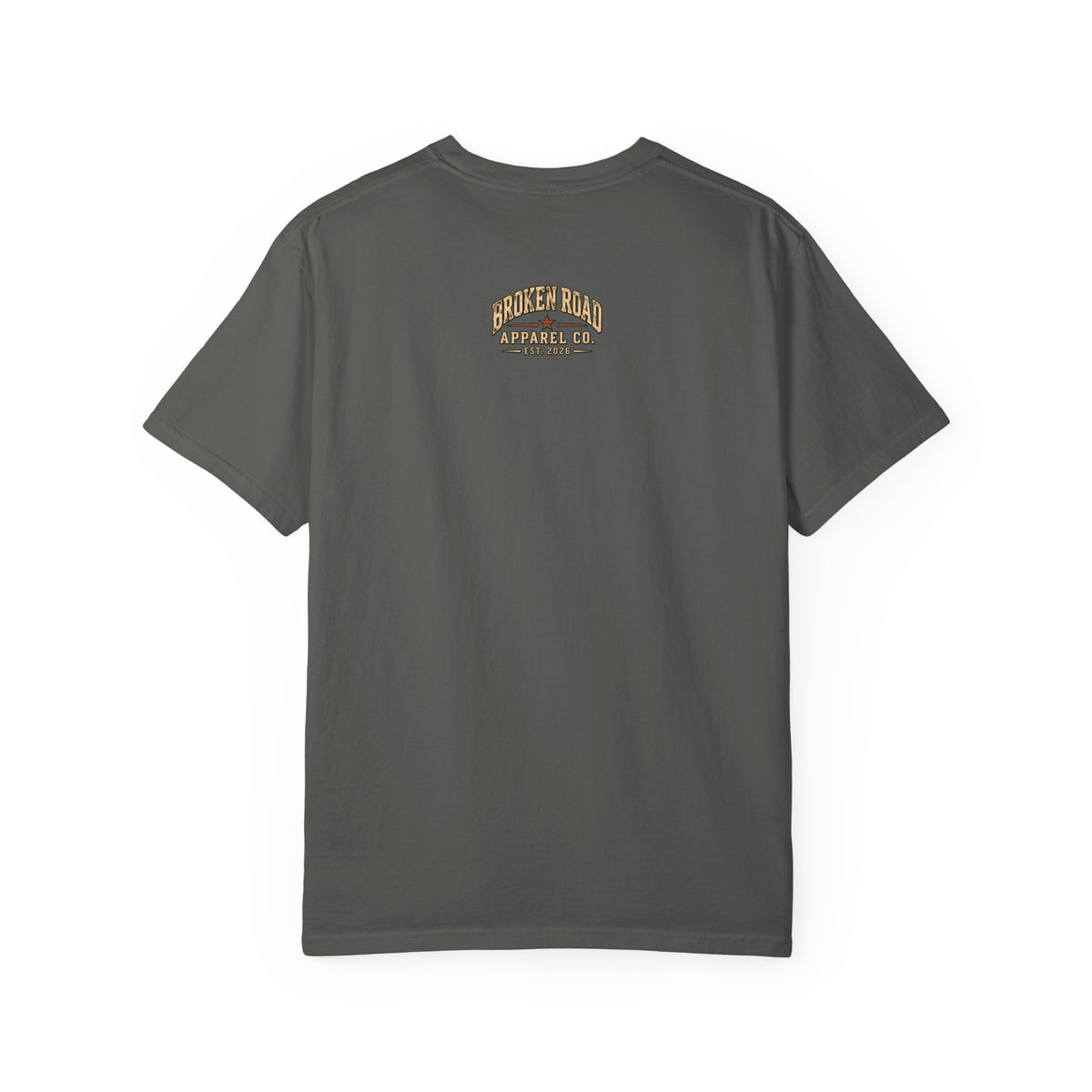 The Road Behind Made Me – Vintage Broken Road T-Shirt / Unisex Garment-Dyed T-shirt