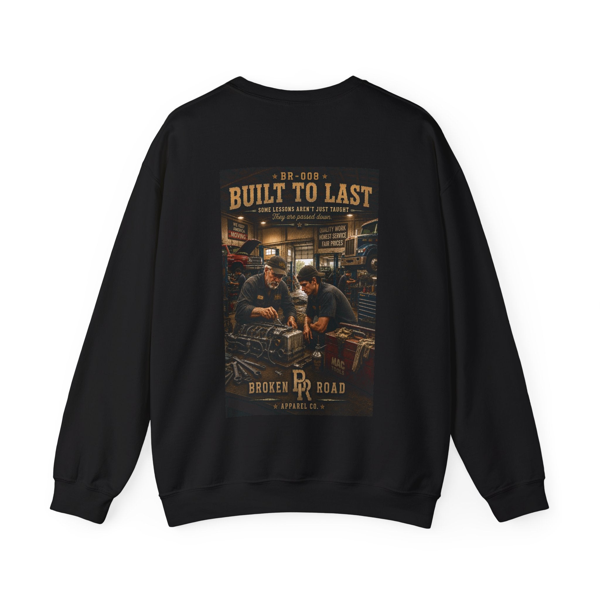Built To Last™ | Heavy Blend Crewneck Sweatshirt | Broken Road Apparel Co.