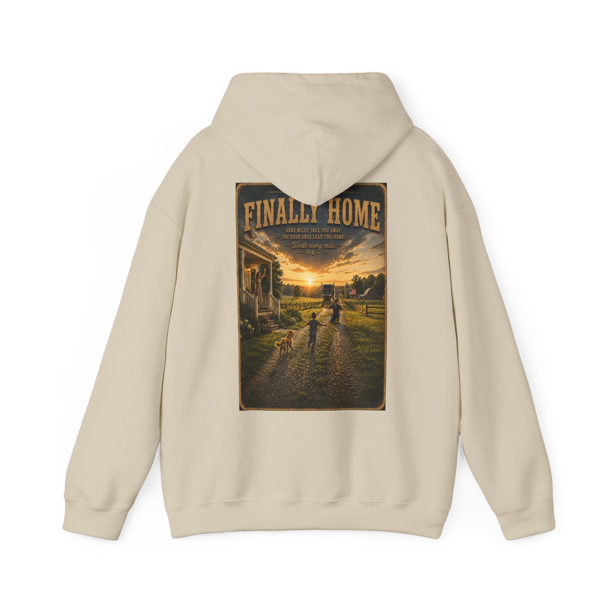 Finally Home™ | Heavy Blend Hoodie | Broken Road Apparel Co.