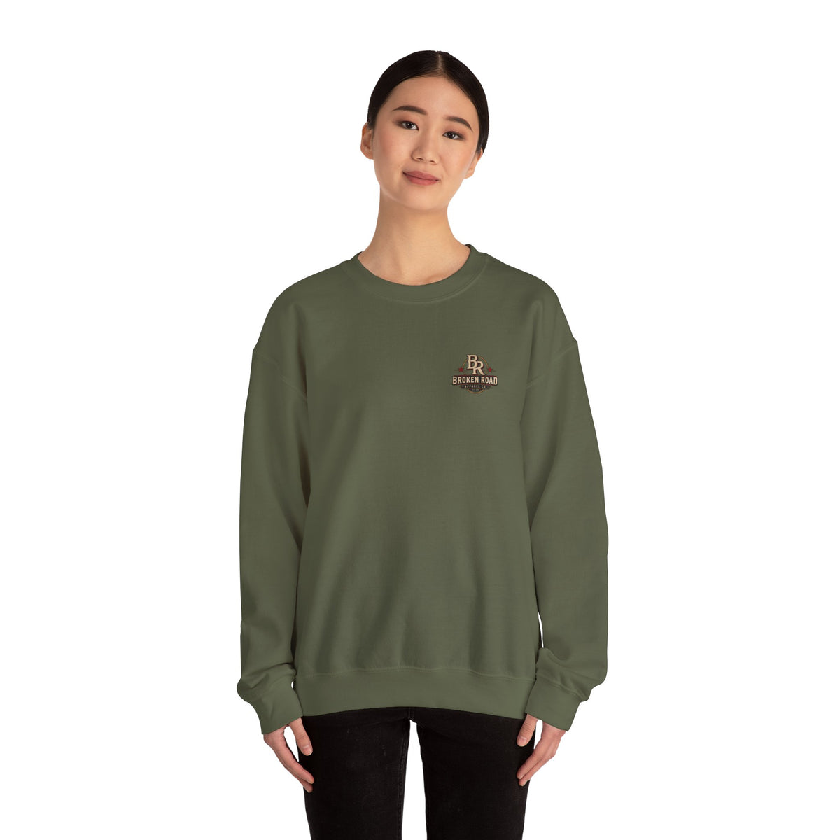 Honor • Service • Sacrifice™ - Broken Road Gear | EMS Heavy Blend Crewneck Sweatshirt | Broken Road Apparel Co.